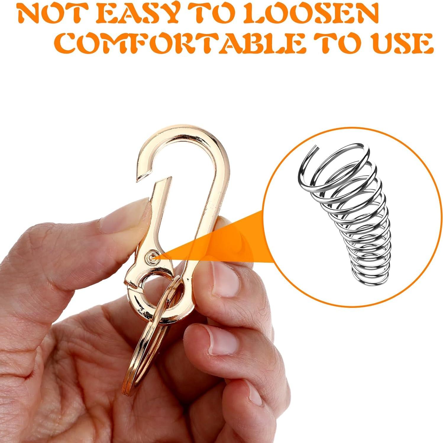 Ganchos para llaveros Mabor 3 Piezas Aleación Zinc Negro/Dorado/Rosa