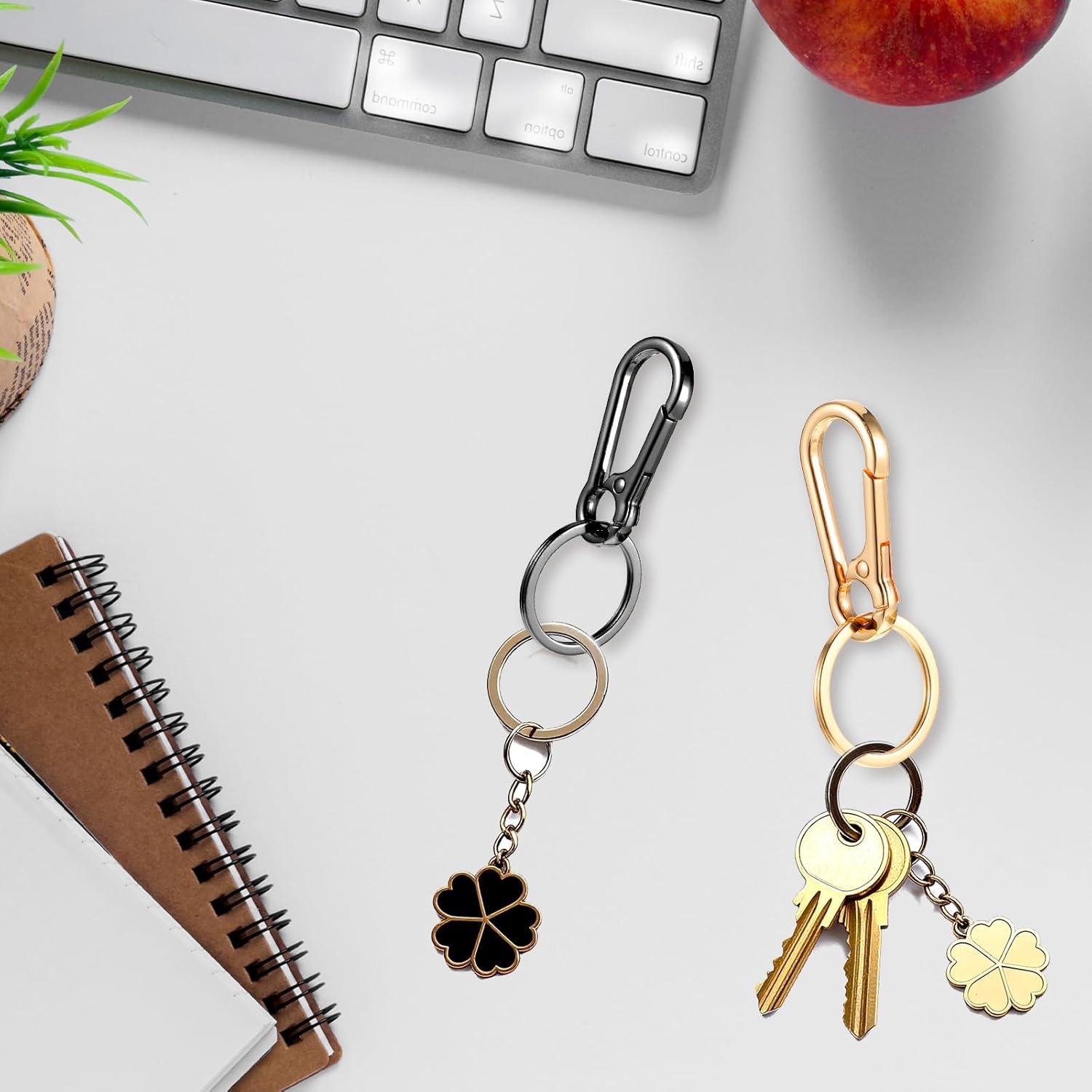 Ganchos para llaveros Mabor 3 Piezas Aleación Zinc Negro/Dorado/Rosa
