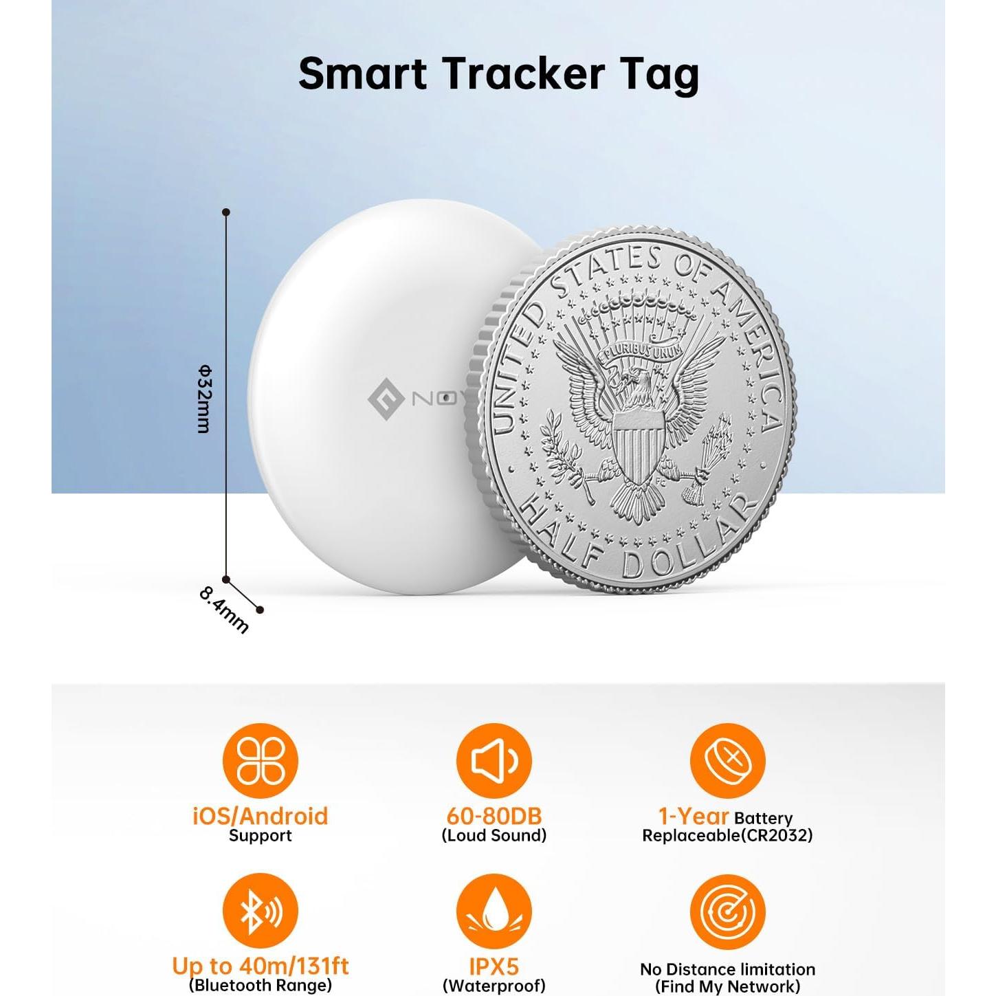 Etiquetas de Seguimiento Bluetooth NOVOO Air - Paquete de 2