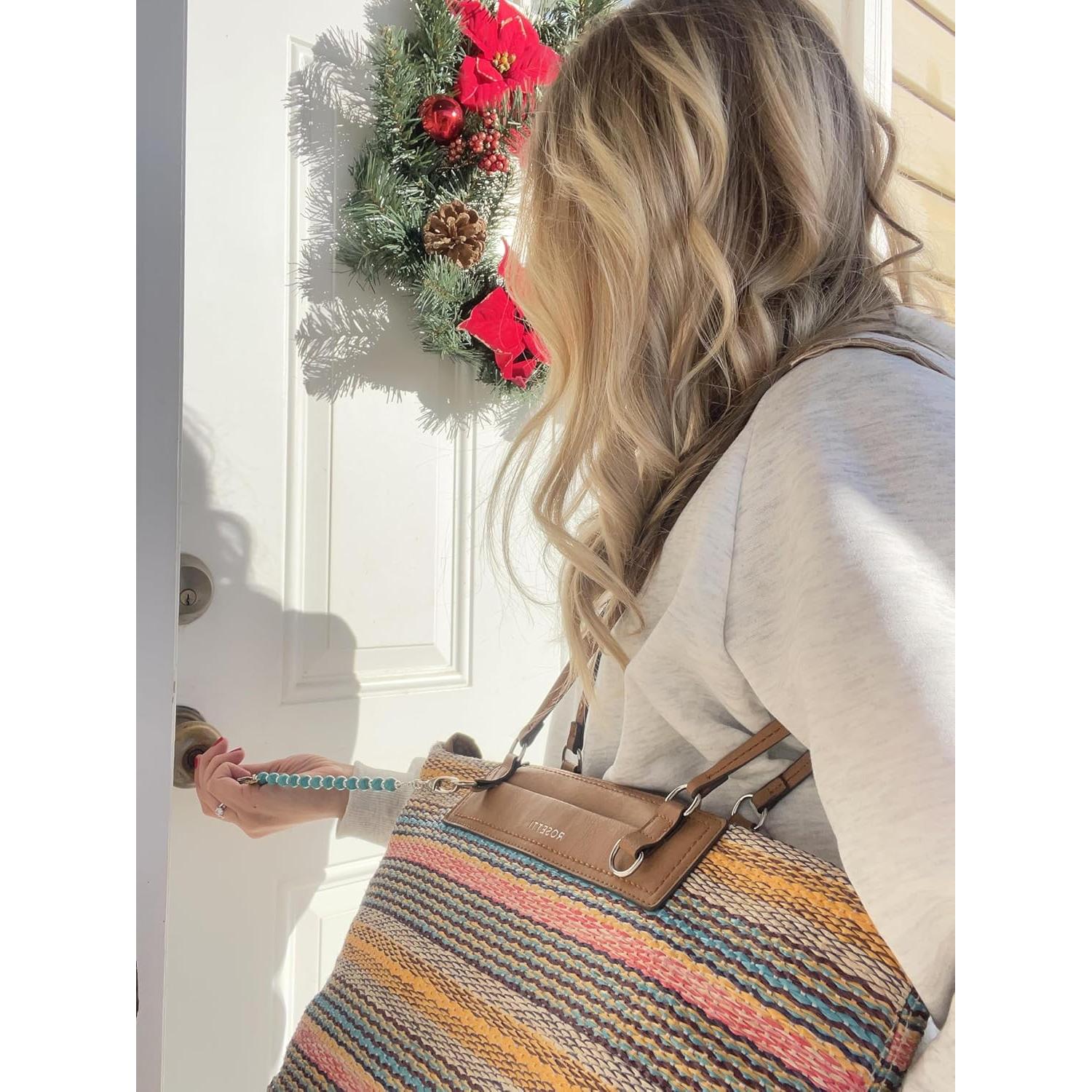 Porta Llaves de Perlas Hidden Hollow 30.48 cm Turquesa