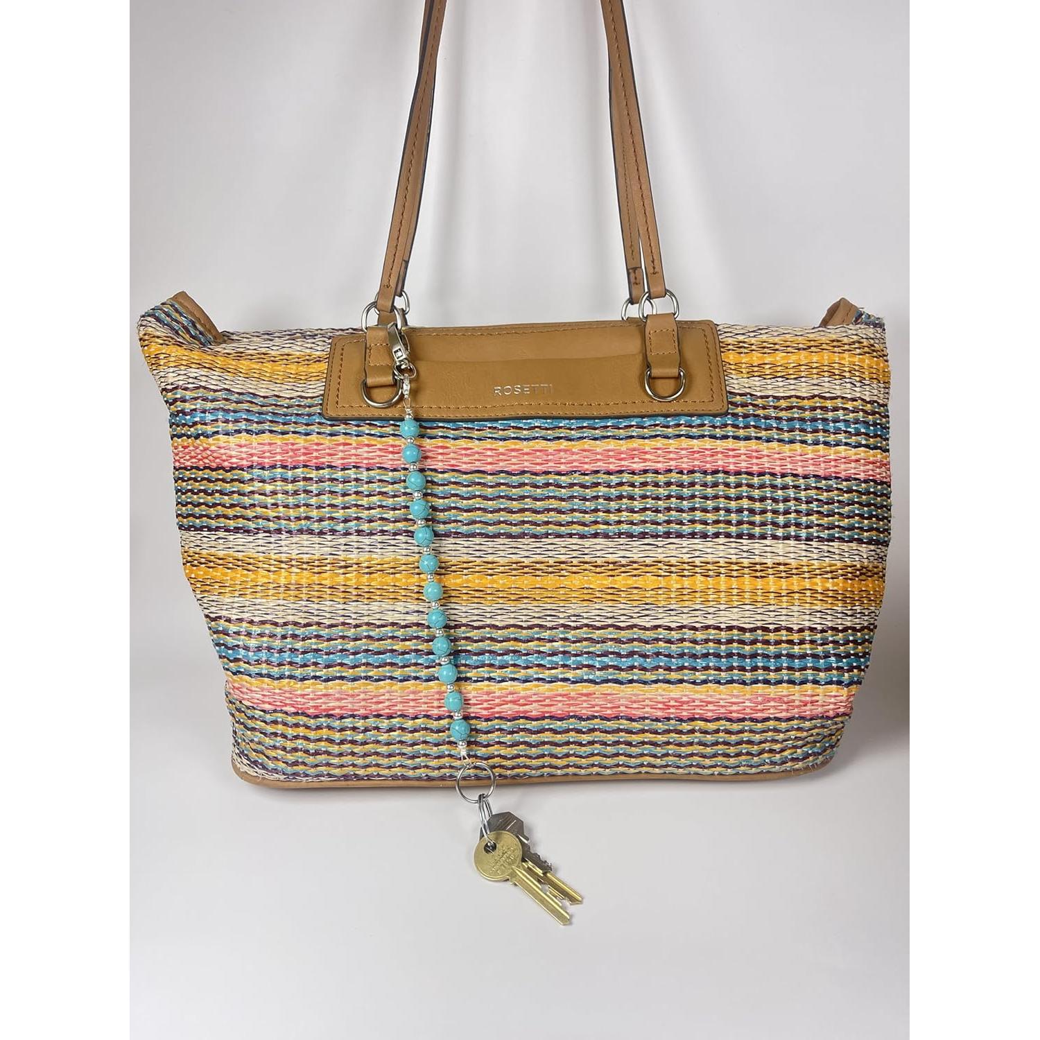 Porta Llaves de Perlas Hidden Hollow 30.48 cm Turquesa