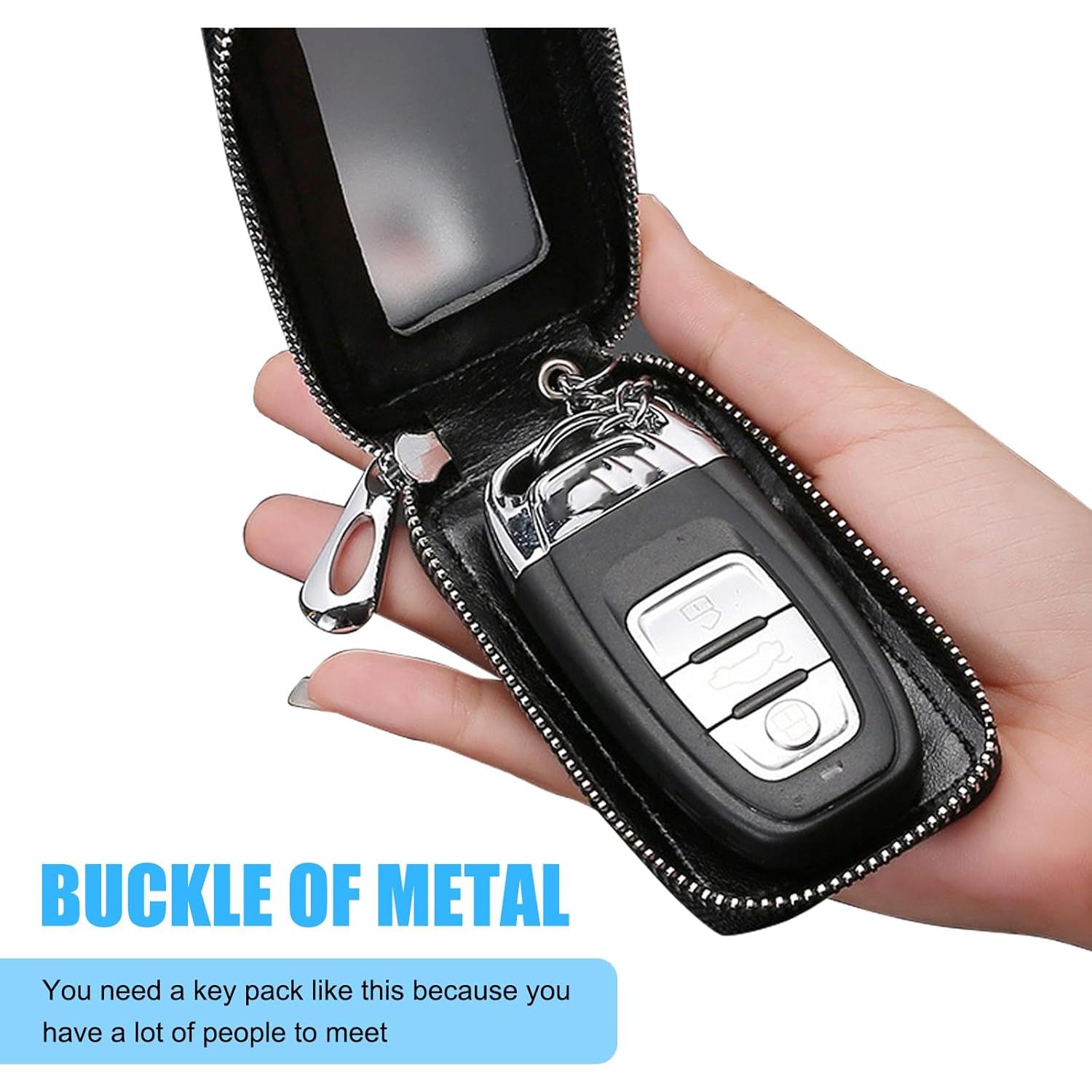 Cubierta de Llave de Coche Downhill DOWYSK3002BL-1PC, PU Negro