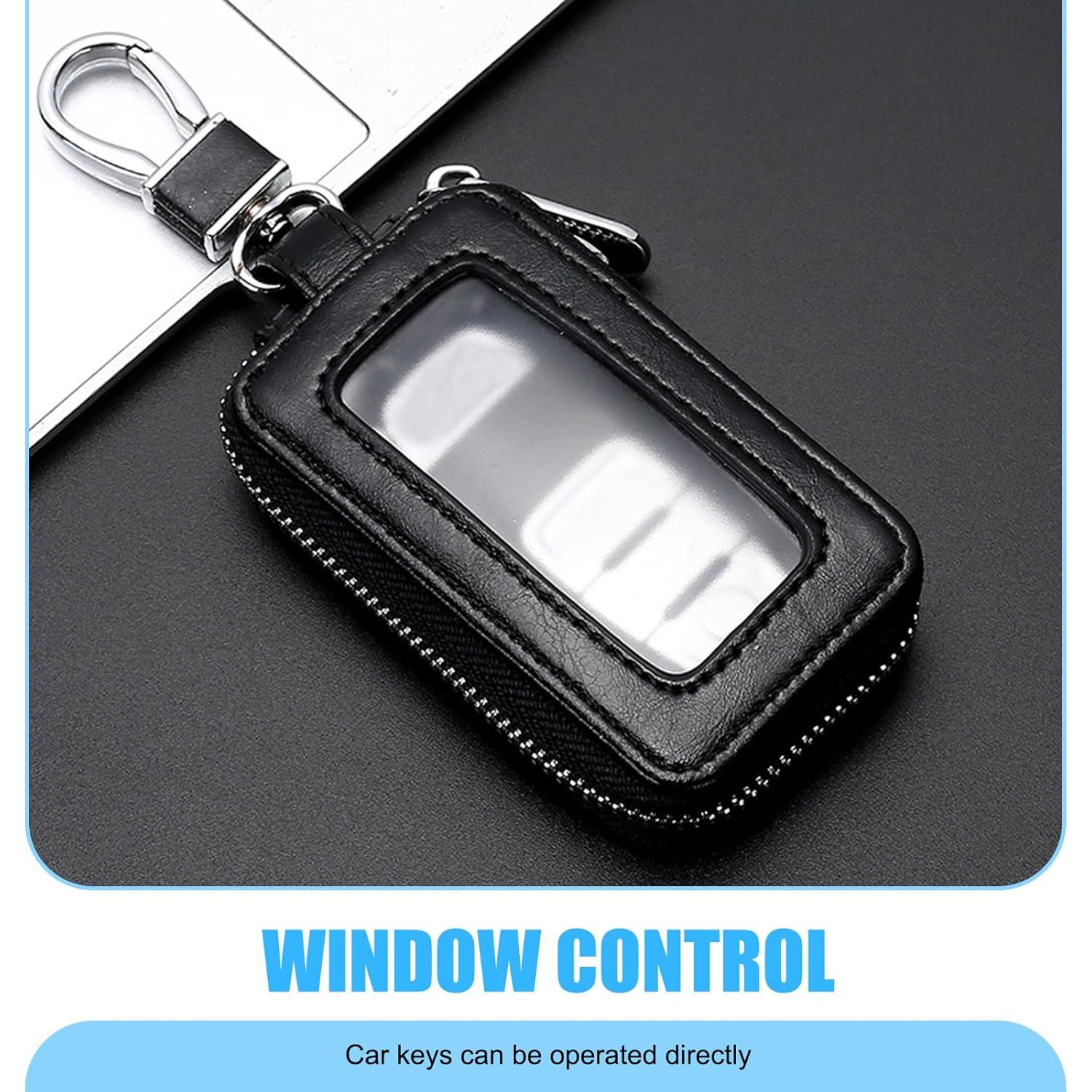 Cubierta de Llave de Coche Downhill DOWYSK3002BL-1PC, PU Negro