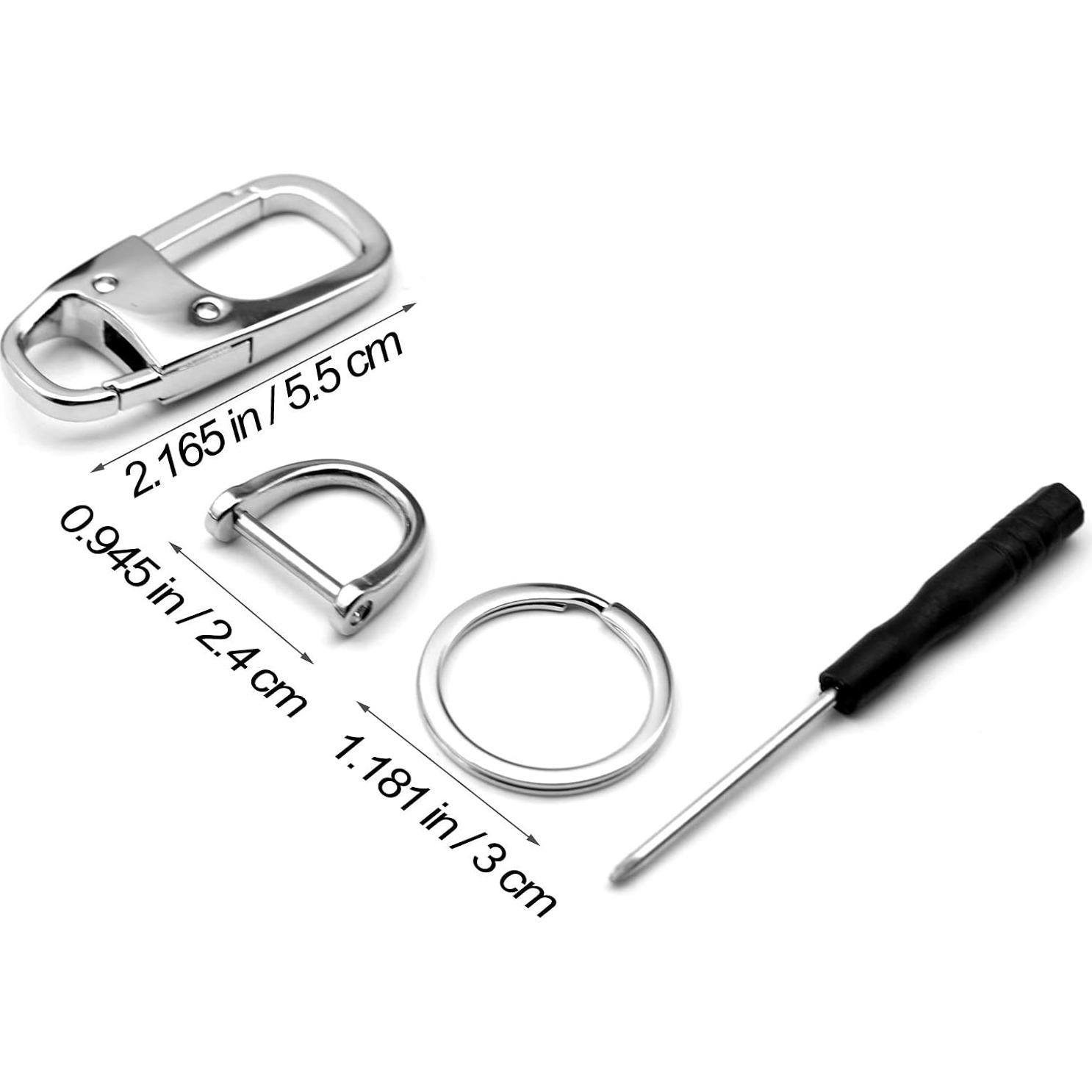 Llave de Metal MECHCOS Clip Antipérdida para Llaveros