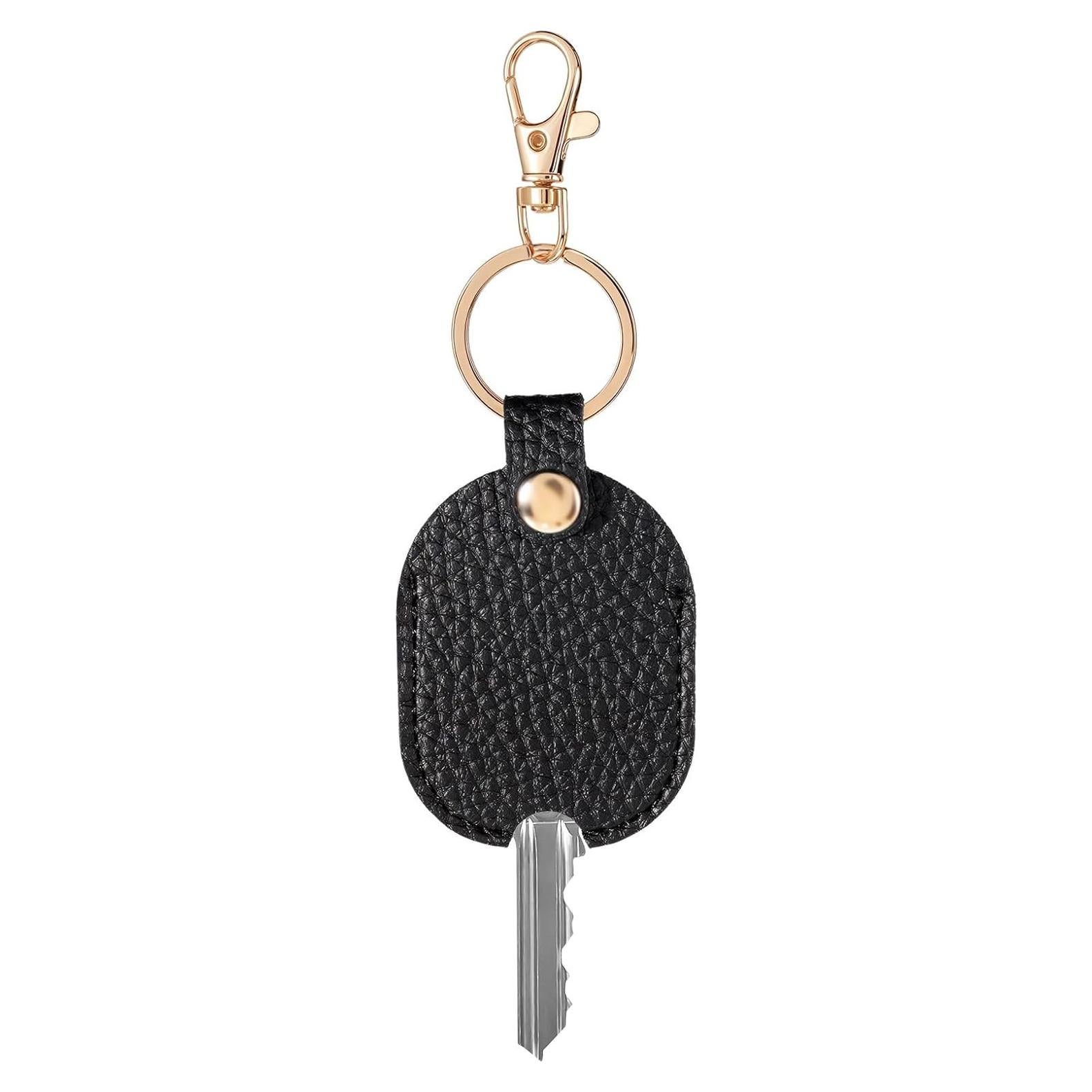 Funda de Llave de Coche de Cuero FdcLixuvol Universal Negra