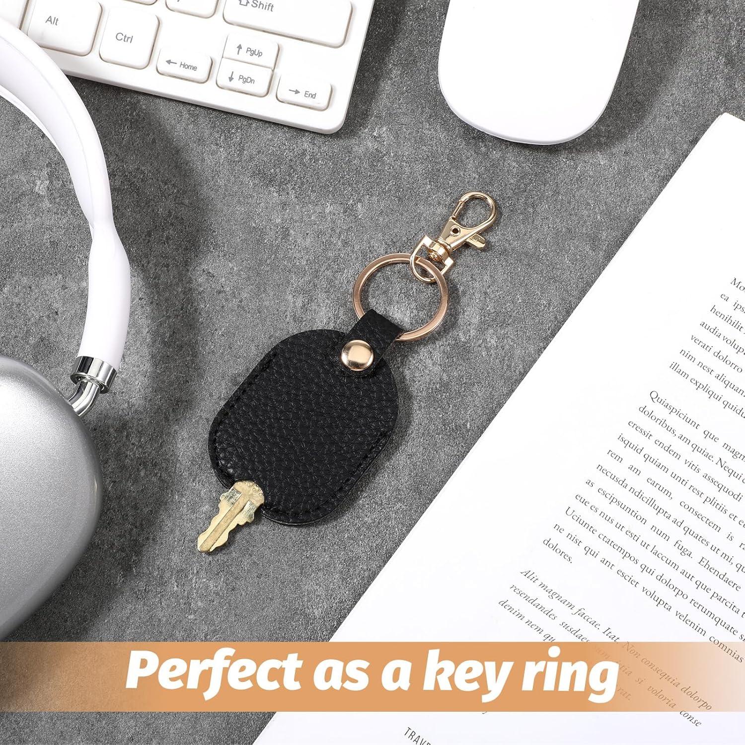 Funda de Llave de Coche de Cuero FdcLixuvol Universal Negra