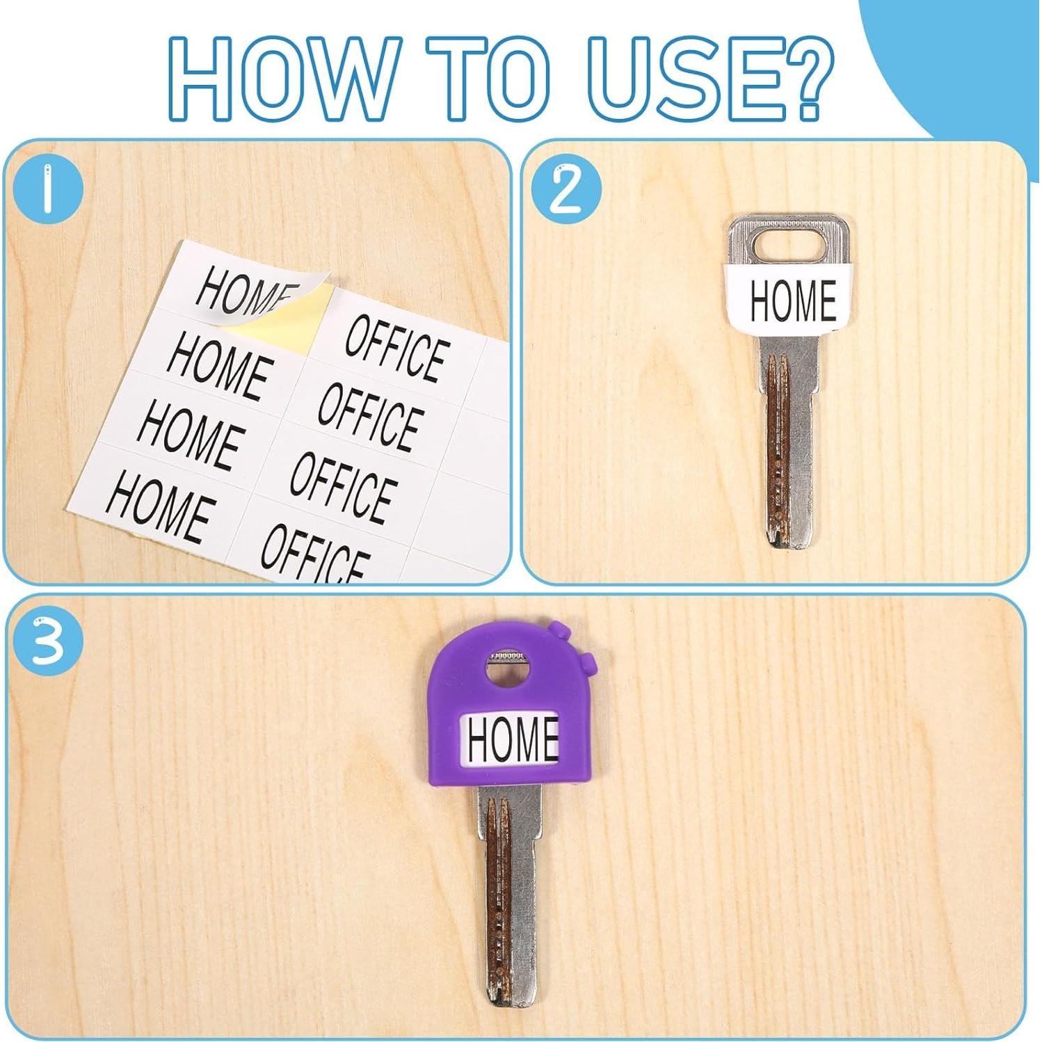 8 Fundas de Llave Silicona Loghohu Multicolor 2.8cm