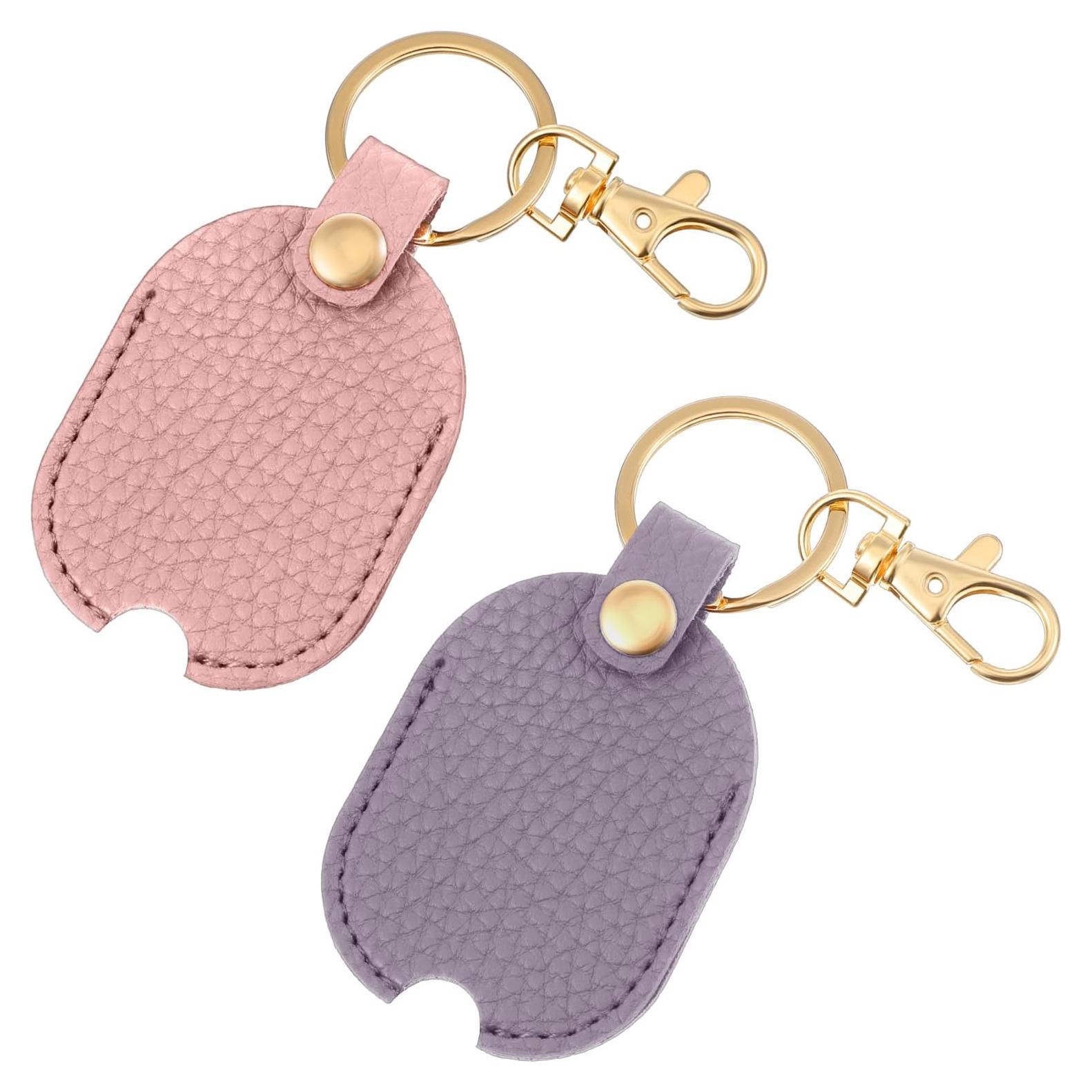 Cubiertas de Llave de Coche Classicseali 2 Piezas PU Rosa/Púrpura