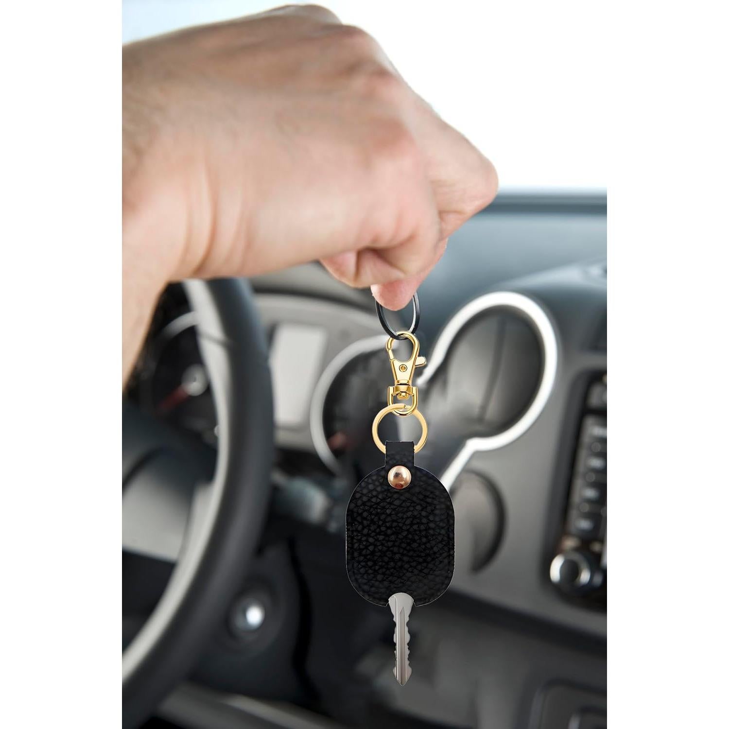 Funda de Llave de Coche Vintage TsqYeLk Azul PU