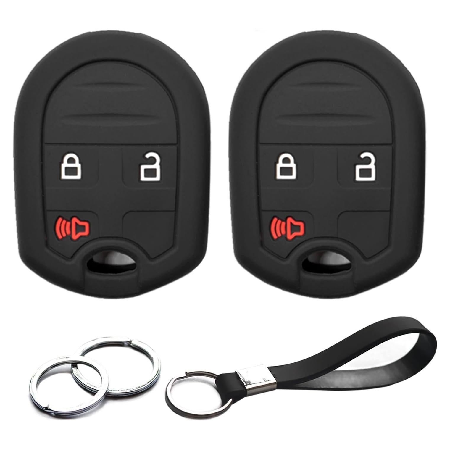 Funda de Llave INFIPAR 2 Pcs para Ford y Lincoln 3 Botones