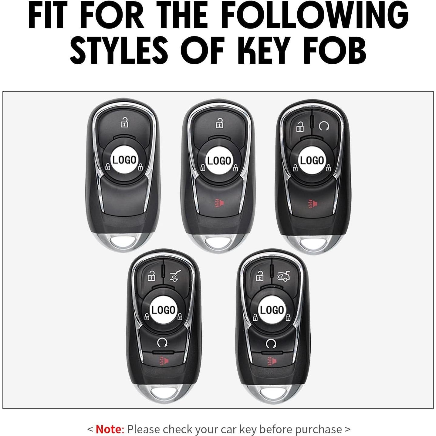 Funda de Llave Silicona Fibra de Carbono WORCAS Buick Universal