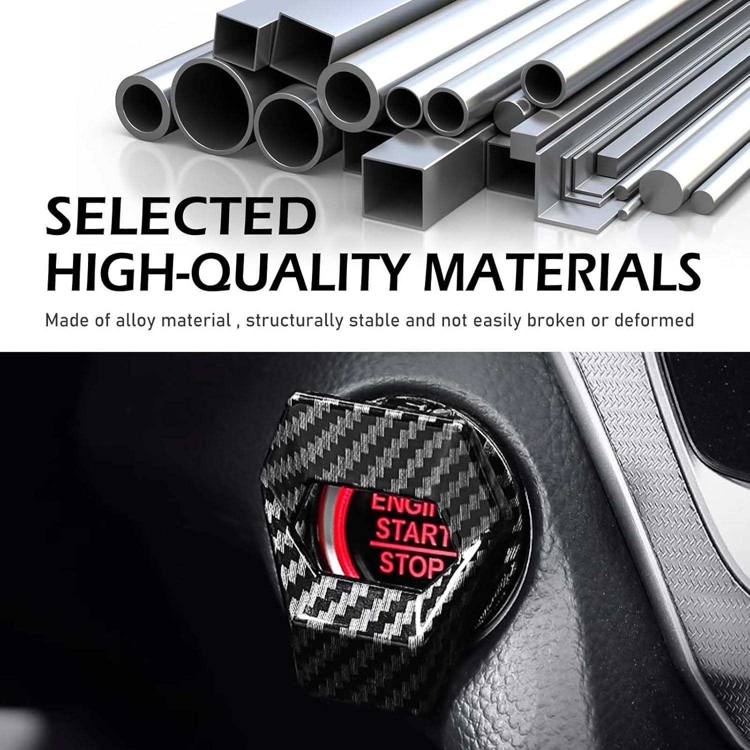 Cubierta Protectora Botón de Inicio Ferianl Fibra de Carbono