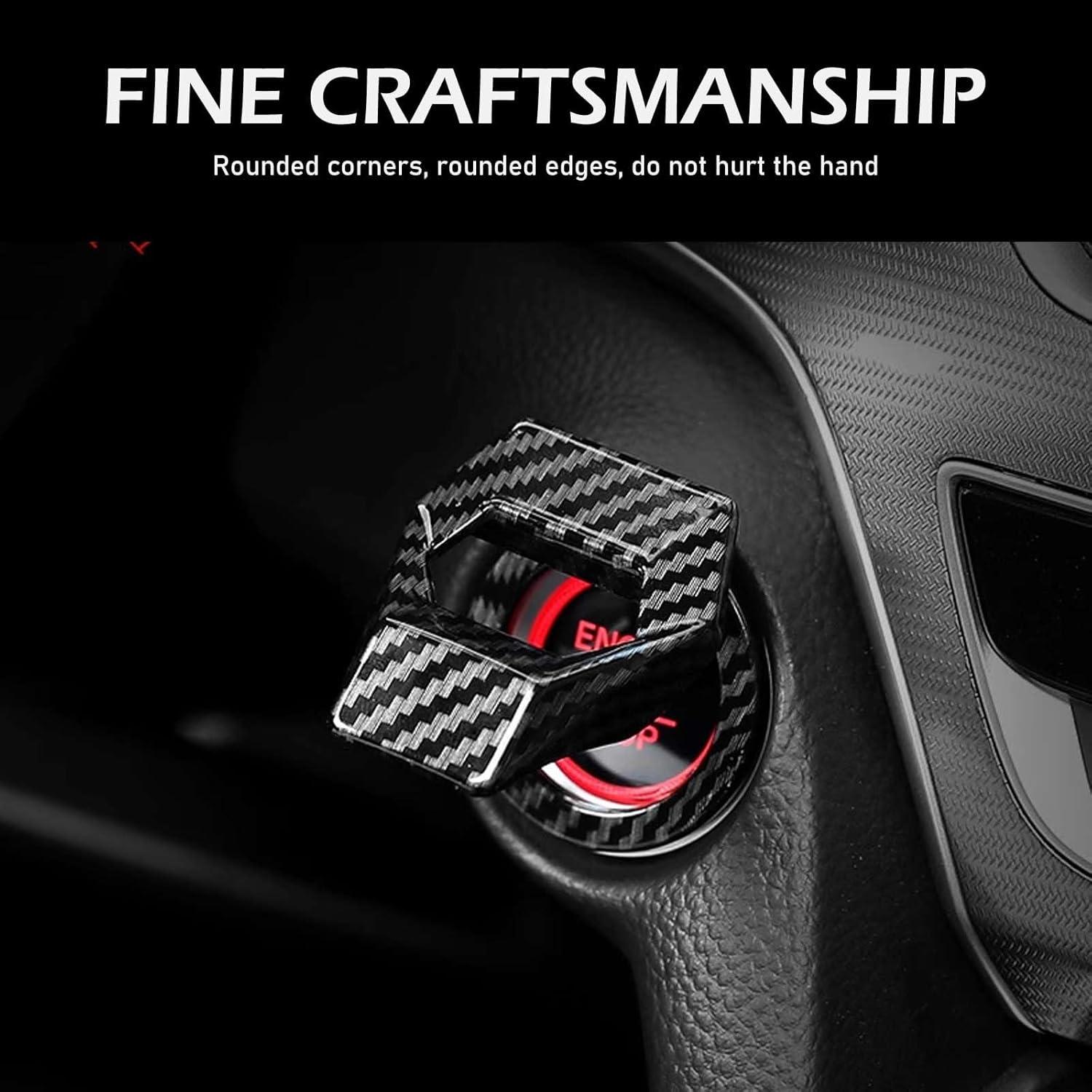 Cubierta Protectora Botón de Inicio Ferianl Fibra de Carbono