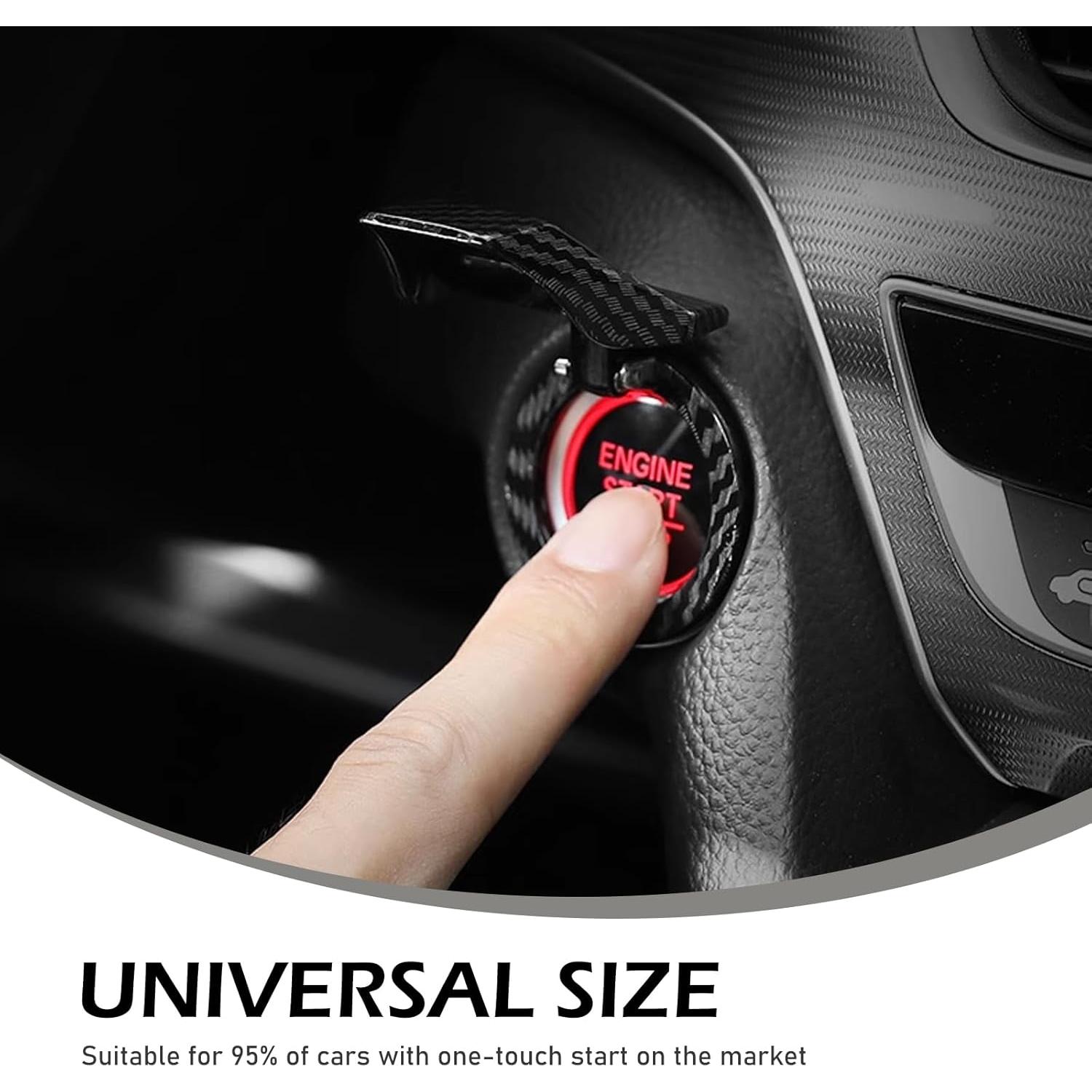 Cubierta Protectora Botón de Inicio Ferianl Fibra de Carbono