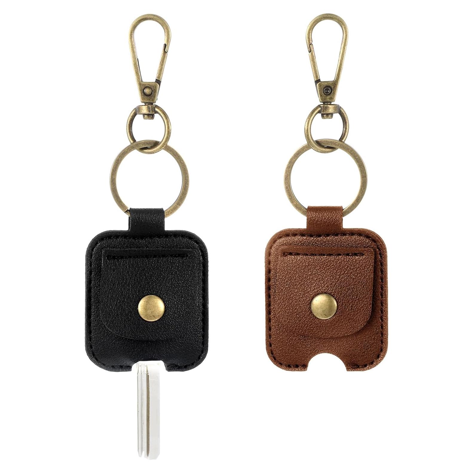 Funda de Llave de Coche Gjinxi PU Vintage 2 Pcs 13x4.5cm