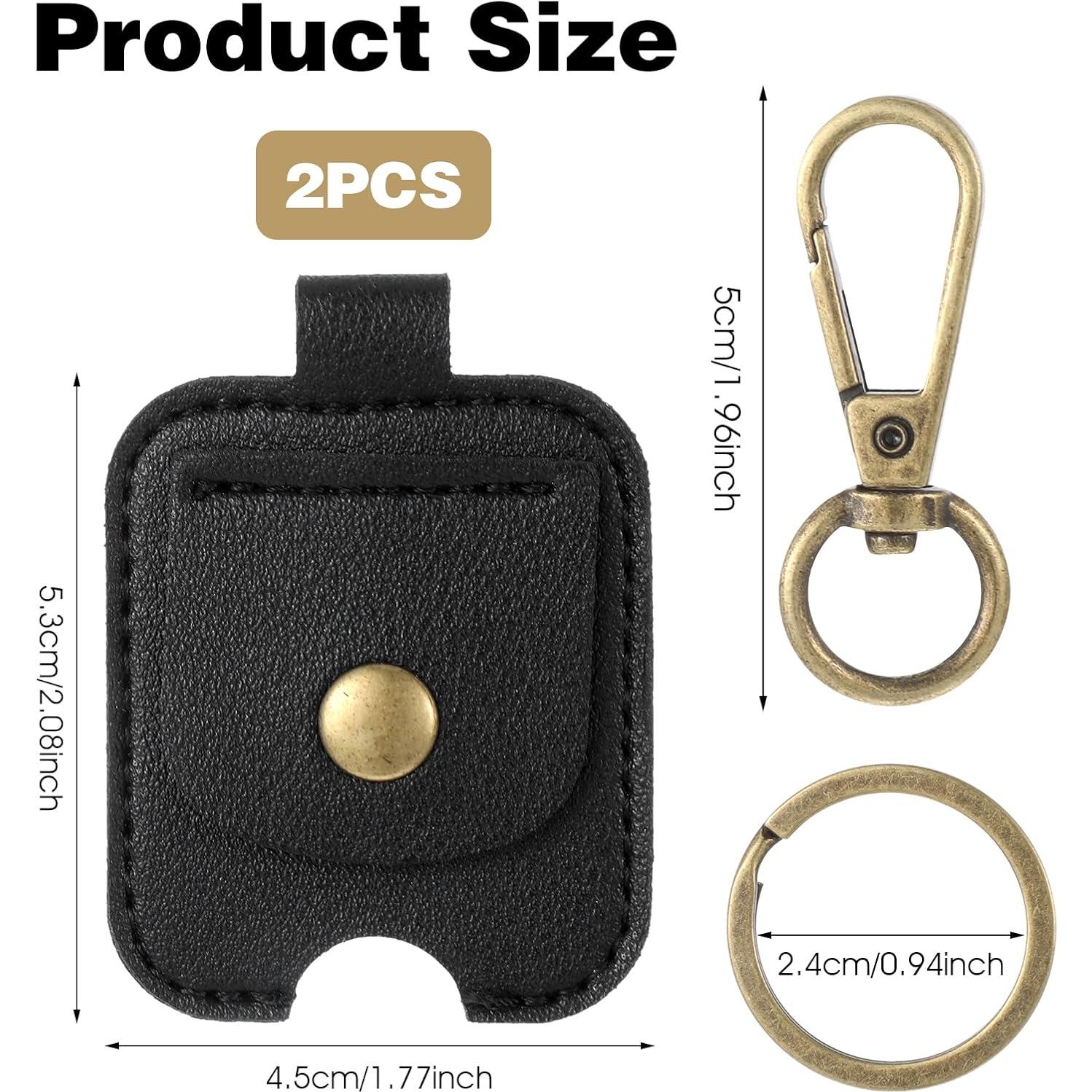 Funda de Llave de Coche Gjinxi PU Vintage 2 Pcs 13x4.5cm