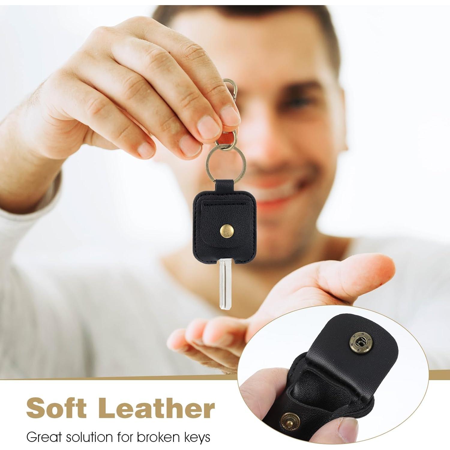 Funda de Llave de Coche Gjinxi PU Vintage 2 Pcs 13x4.5cm