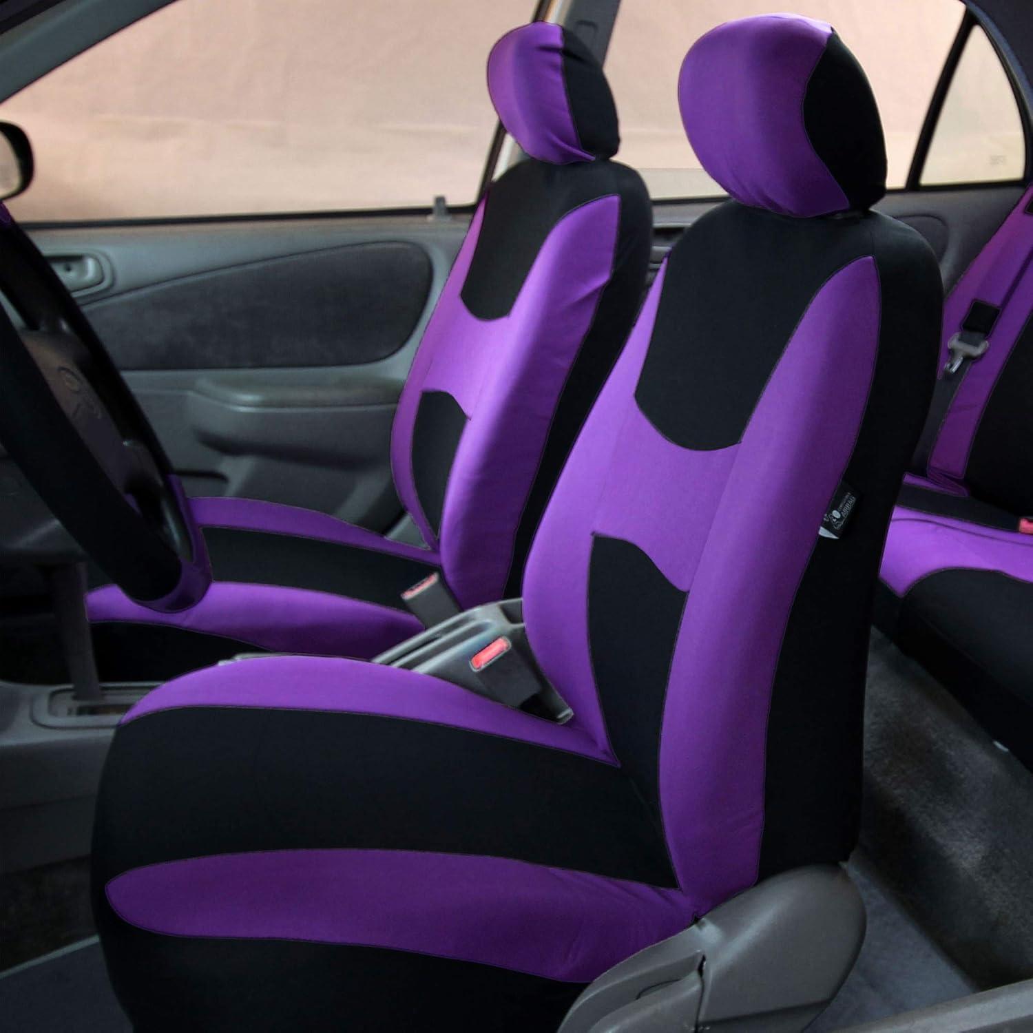 Cubiertas de Asiento de Automóvil TLH Frontal Universal Púrpura