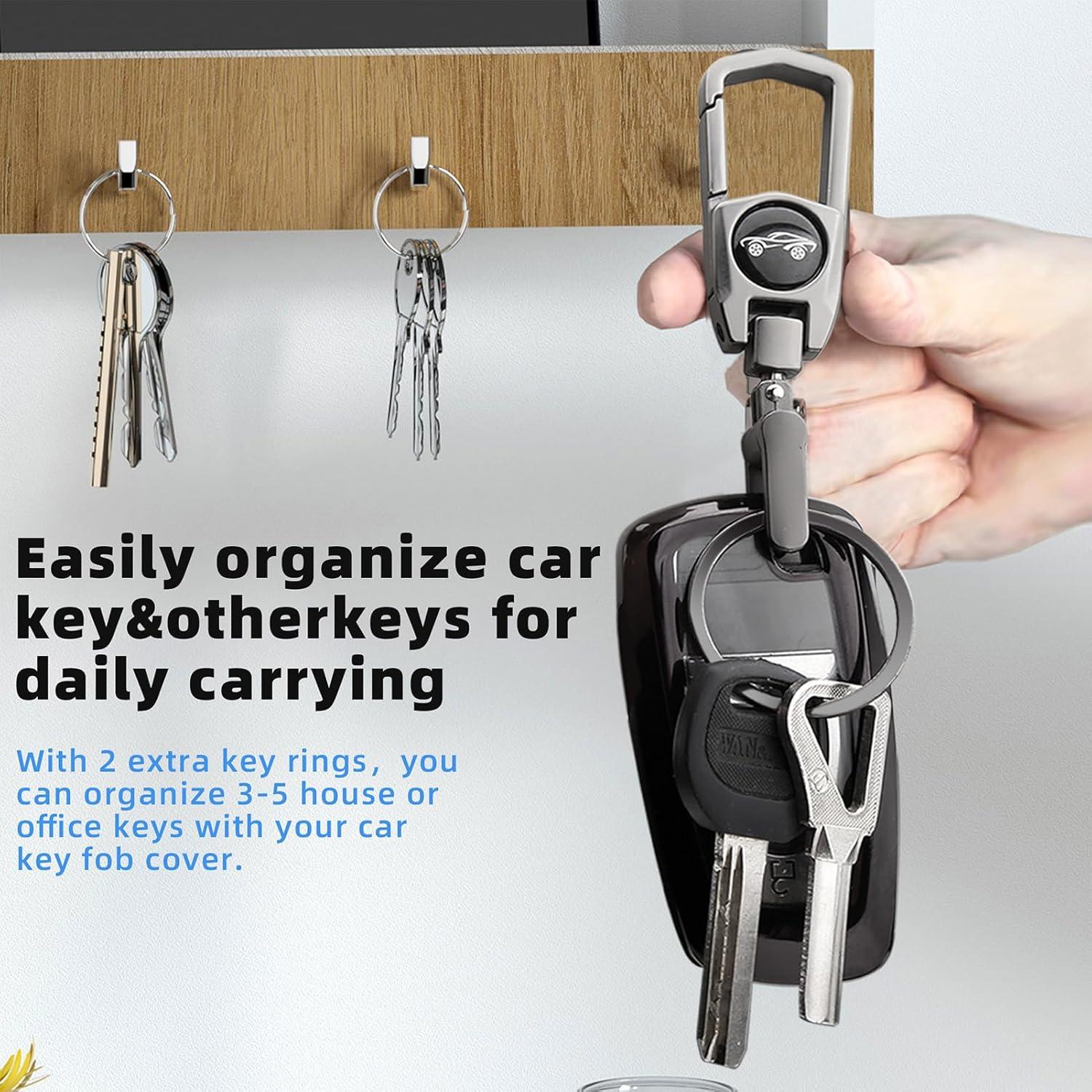 Funda de Llave de Coche Ford Juedarli con Llavero Negro