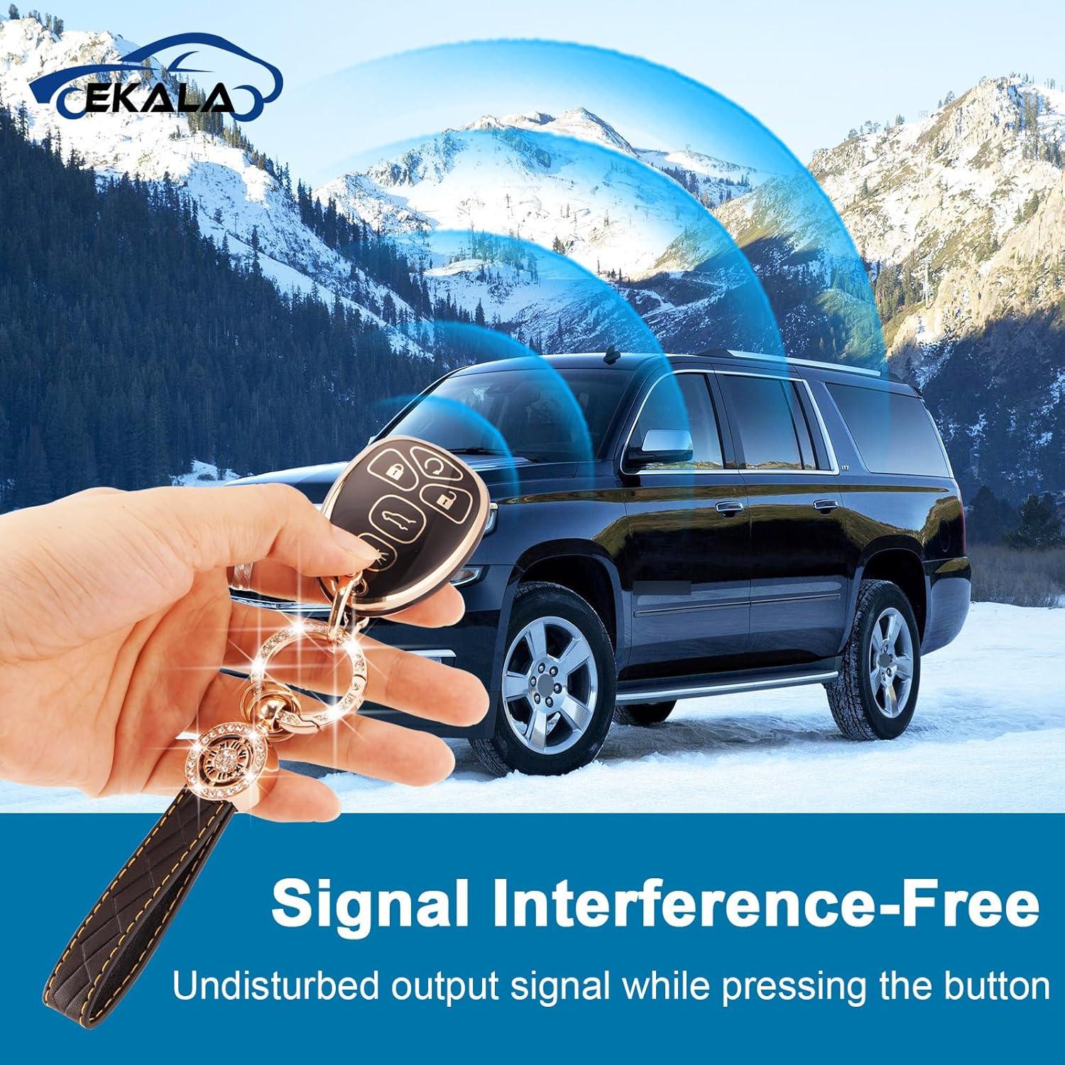 Cubierta de llavero TPU EKALA para Chevy/GMC/Cadillac 5 botones