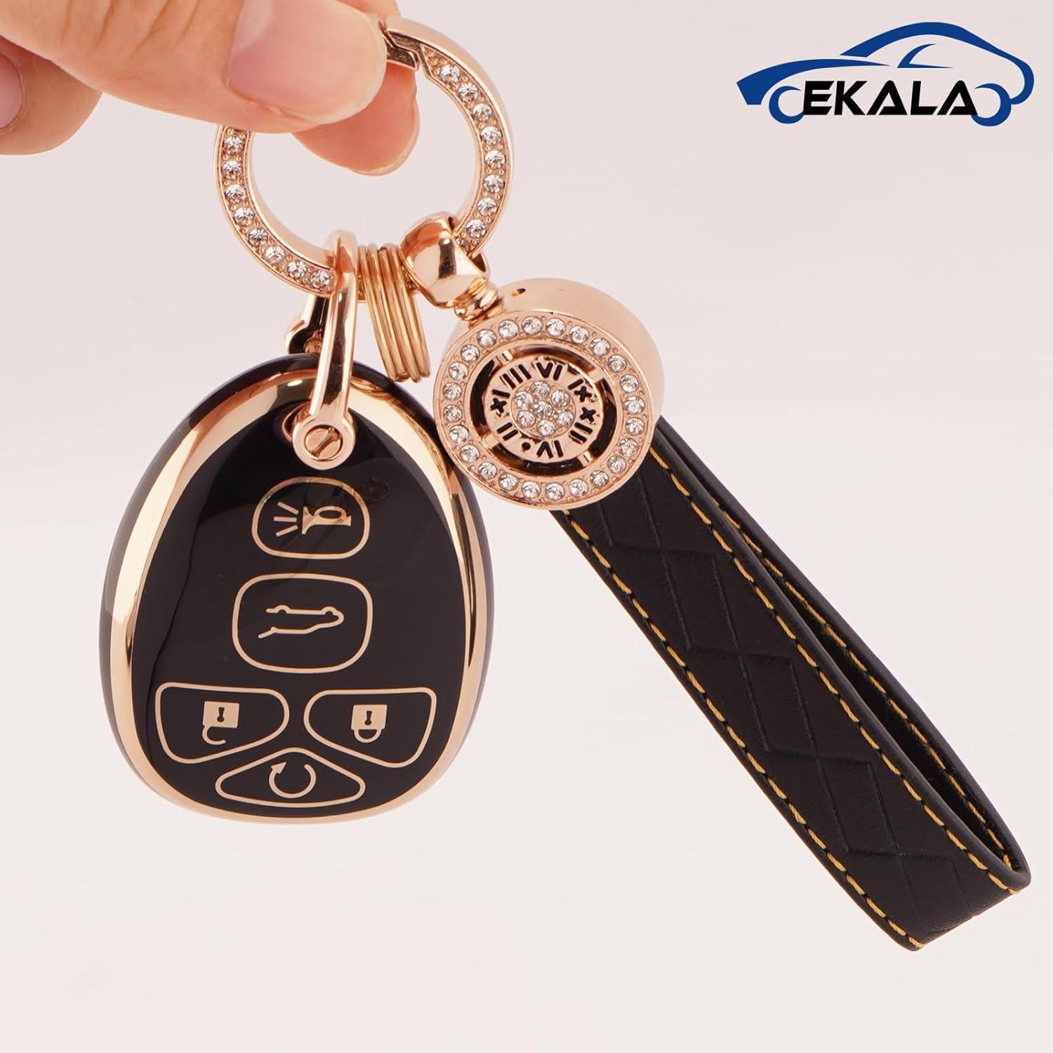 Cubierta de llavero TPU EKALA para Chevy/GMC/Cadillac 5 botones