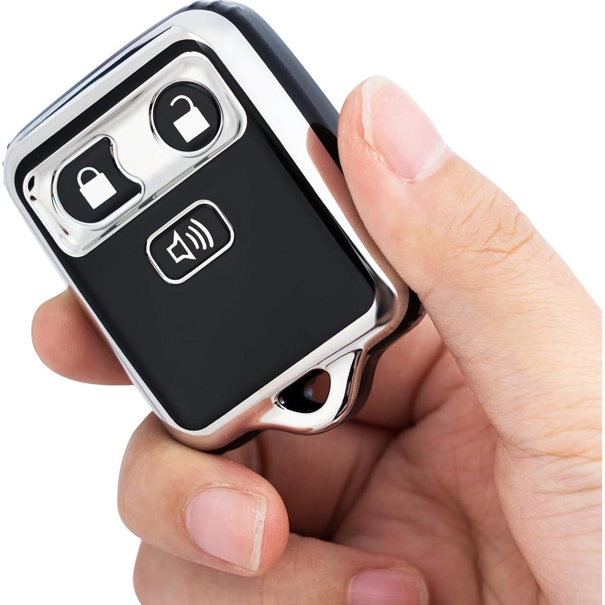 Cubierta de Llavero Ford F150 F250 F350 1998-2010 TPU Negro