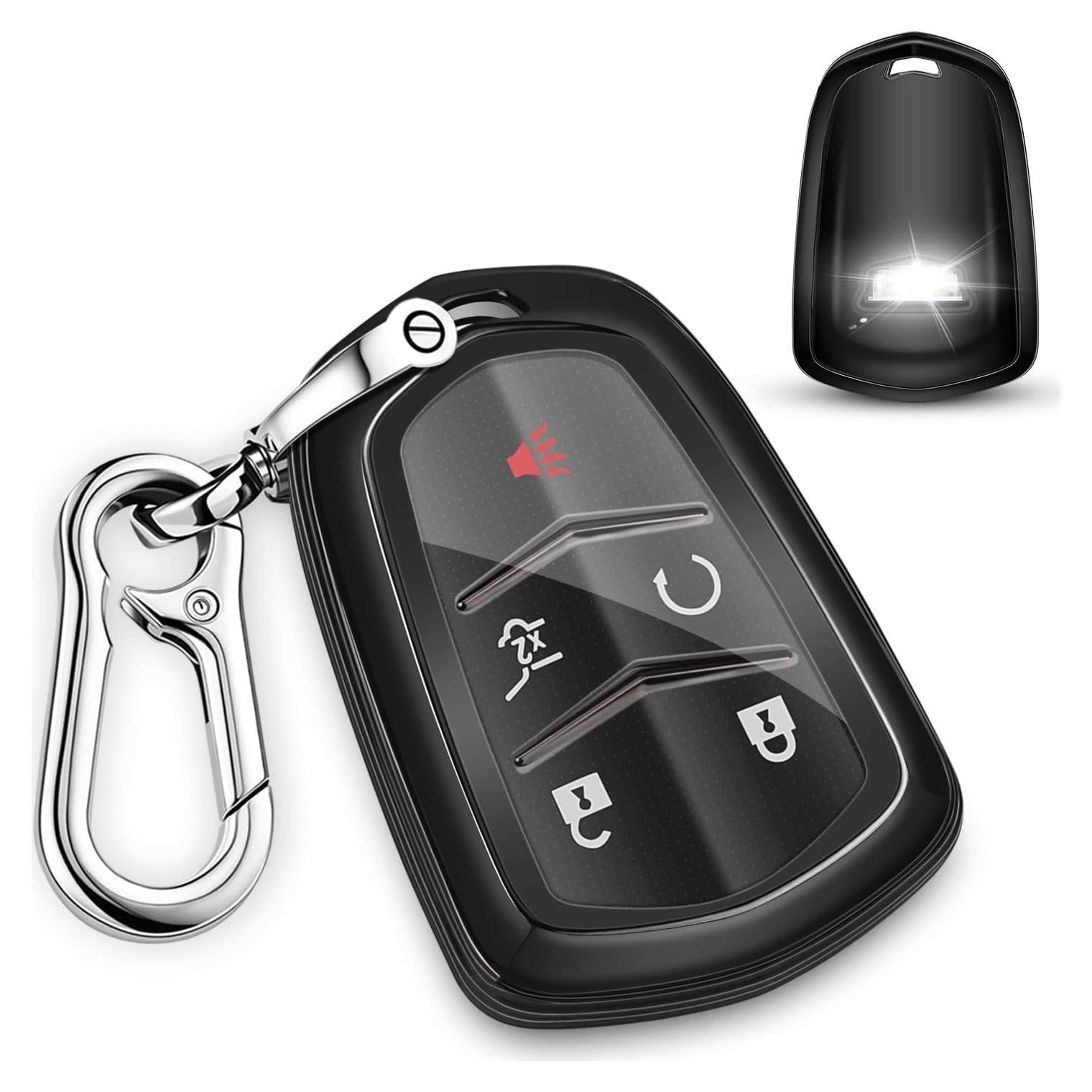 Funda de Llave QBUC para Cadillac 2015-2019 - TPU Negro