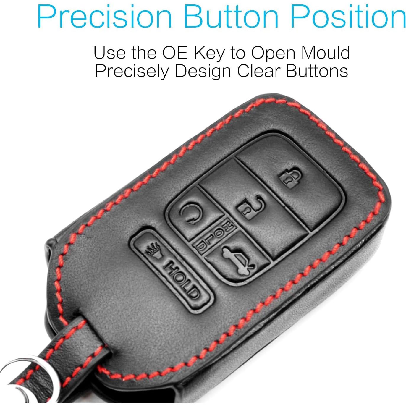 Funda de Llave de Cuero MECHCOS para Honda Accord CR-V Civic
