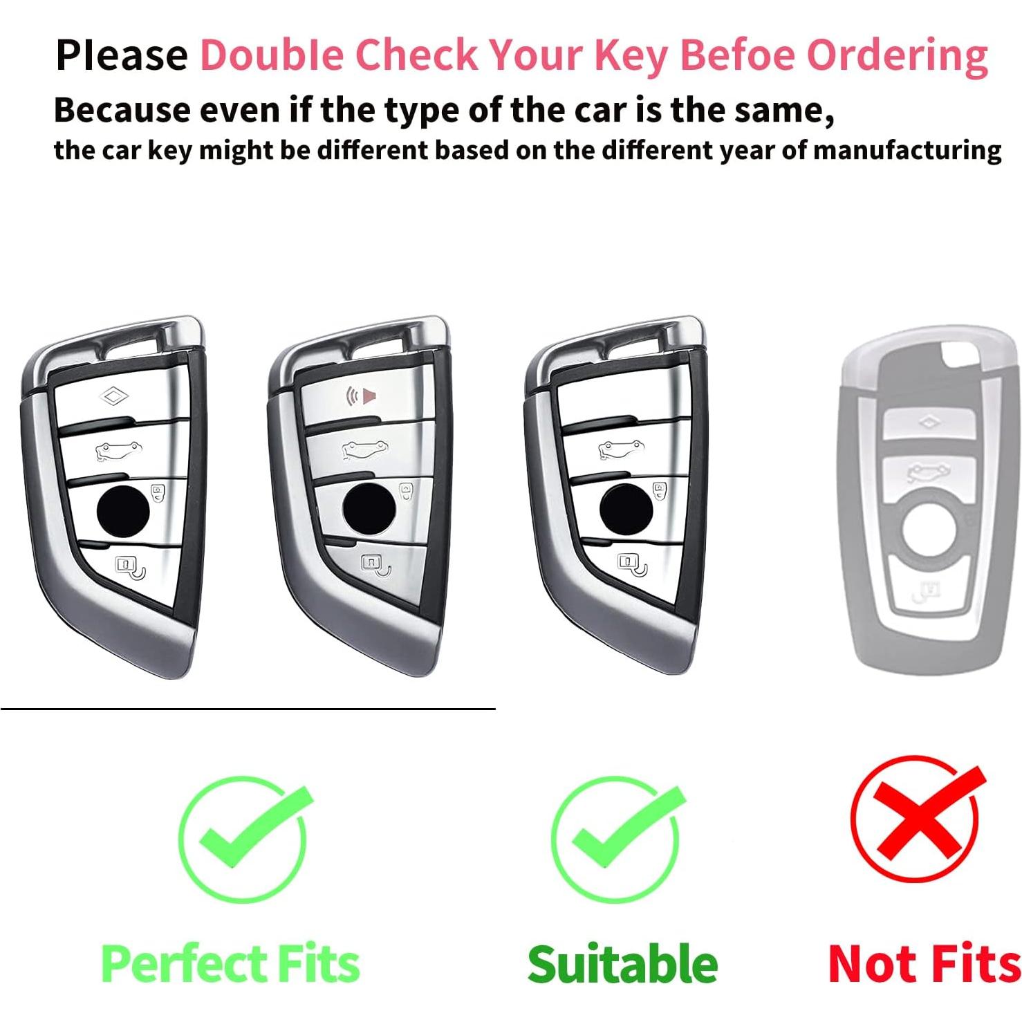 Funda de Llave BMW LCWPJWWS TPU 360° Protección Modelos 2 5 6 7 X1 X2