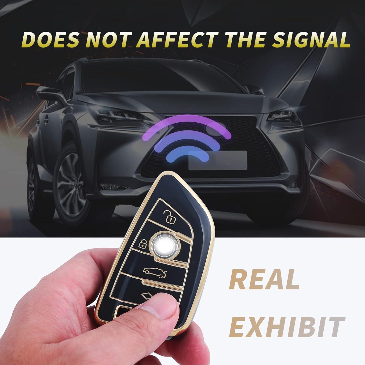 Funda de Llave BMW LCWPJWWS TPU 360° Protección Modelos 2 5 6 7 X1 X2