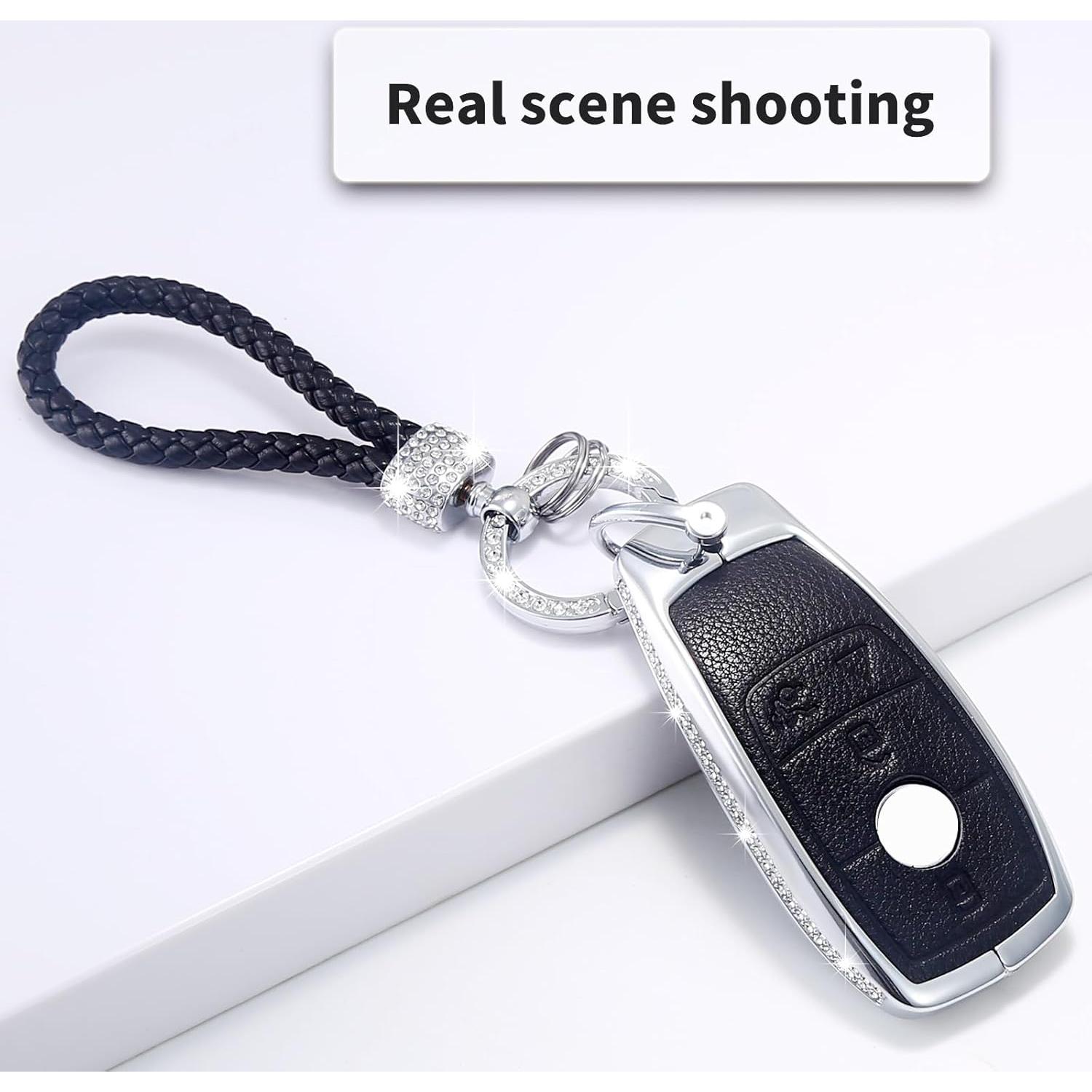 Cubierta de Llavero de Cristal LCXJMWKL para Mercedes Benz 2017-2021