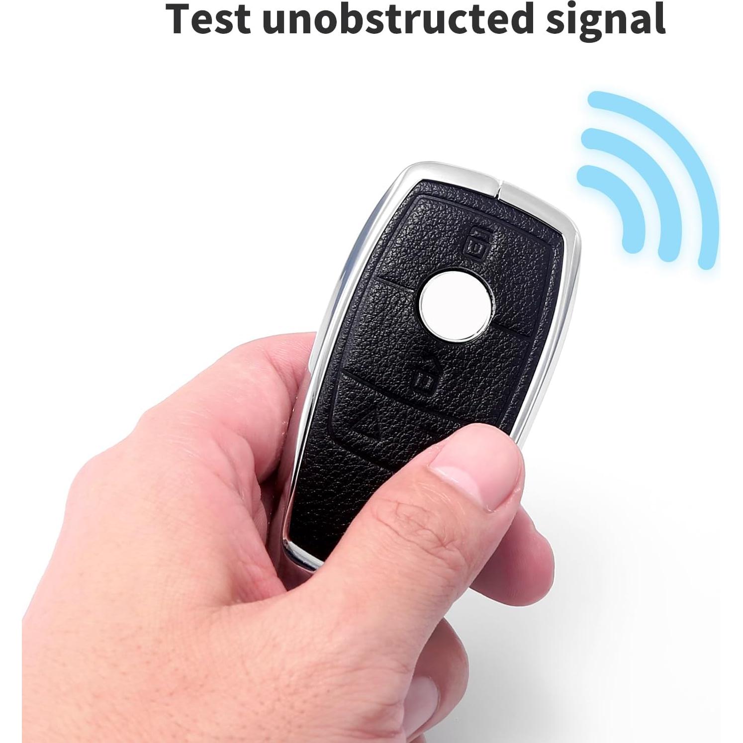 Cubierta de Llavero de Cristal LCXJMWKL para Mercedes Benz 2017-2021