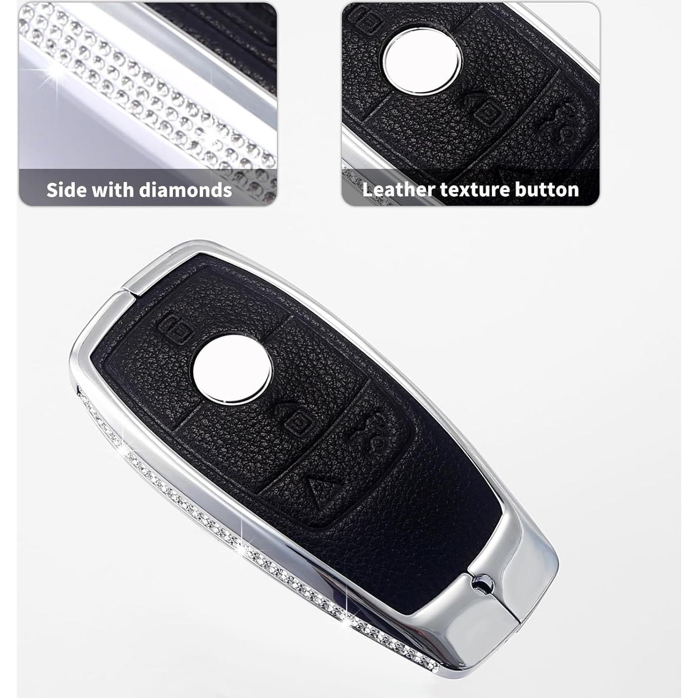 Cubierta de Llavero de Cristal LCXJMWKL para Mercedes Benz 2017-2021