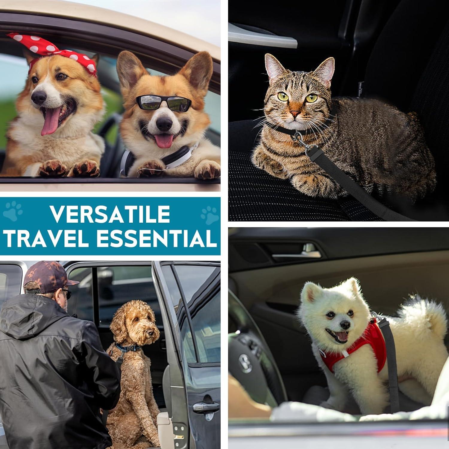 Cinturón de Seguridad Ajustable para Perros TYTDOUTER - 2 Unidades