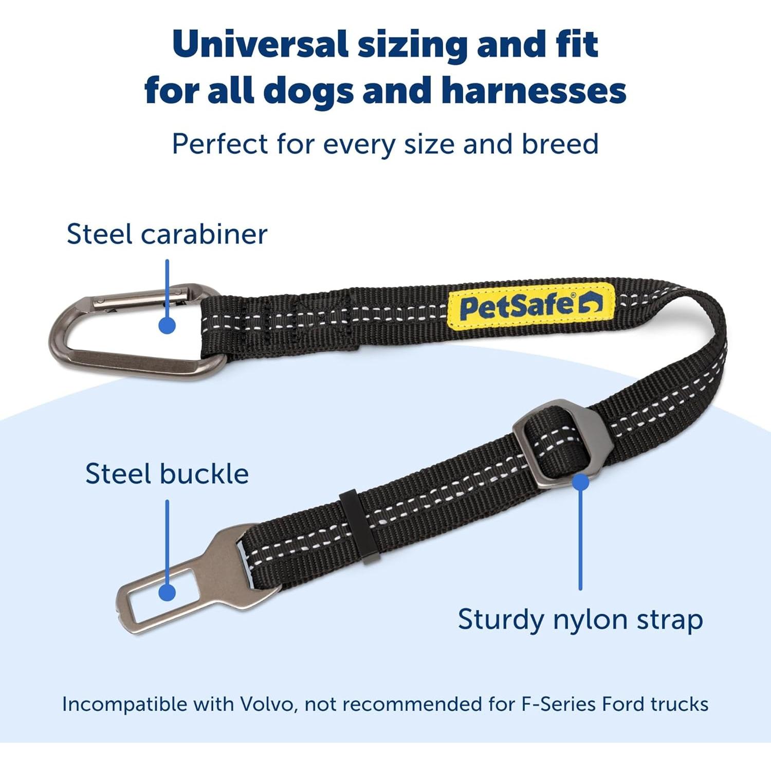 Cinturón de Seguridad para Perros PetSafe Ajustable 38-56 cm