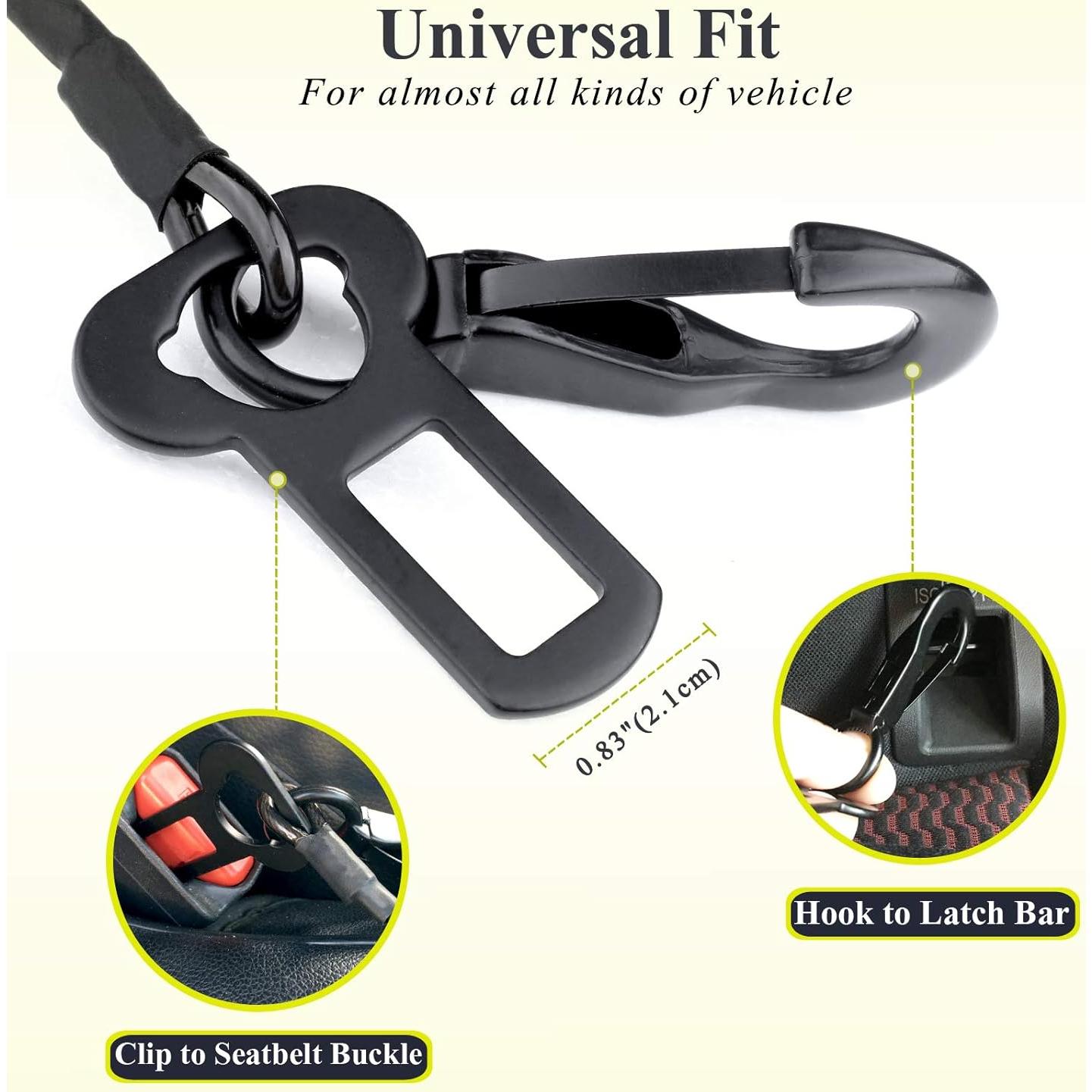 Cinturón de Seguridad para Perros VIVAGLORY 84.92 cm Negro