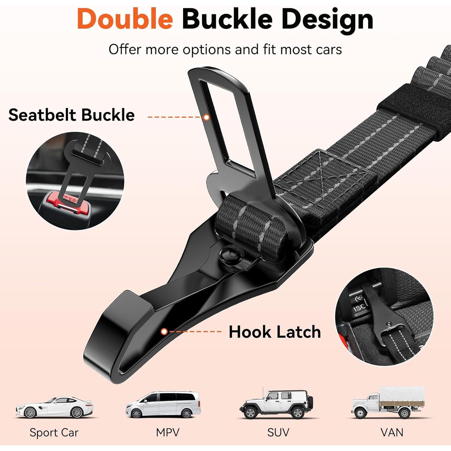 Cinturón de Seguridad para Perros Tivray Ajustable 68-82cm