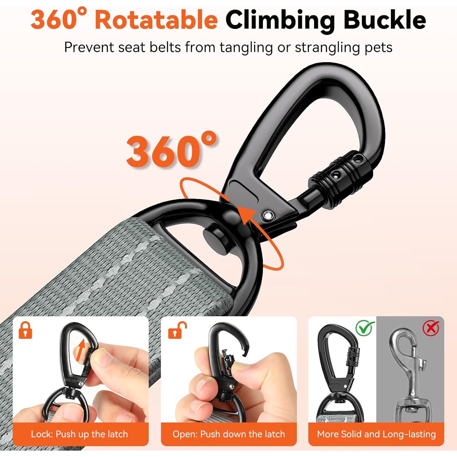 Cinturón de Seguridad para Perros Tivray Ajustable 68-82cm