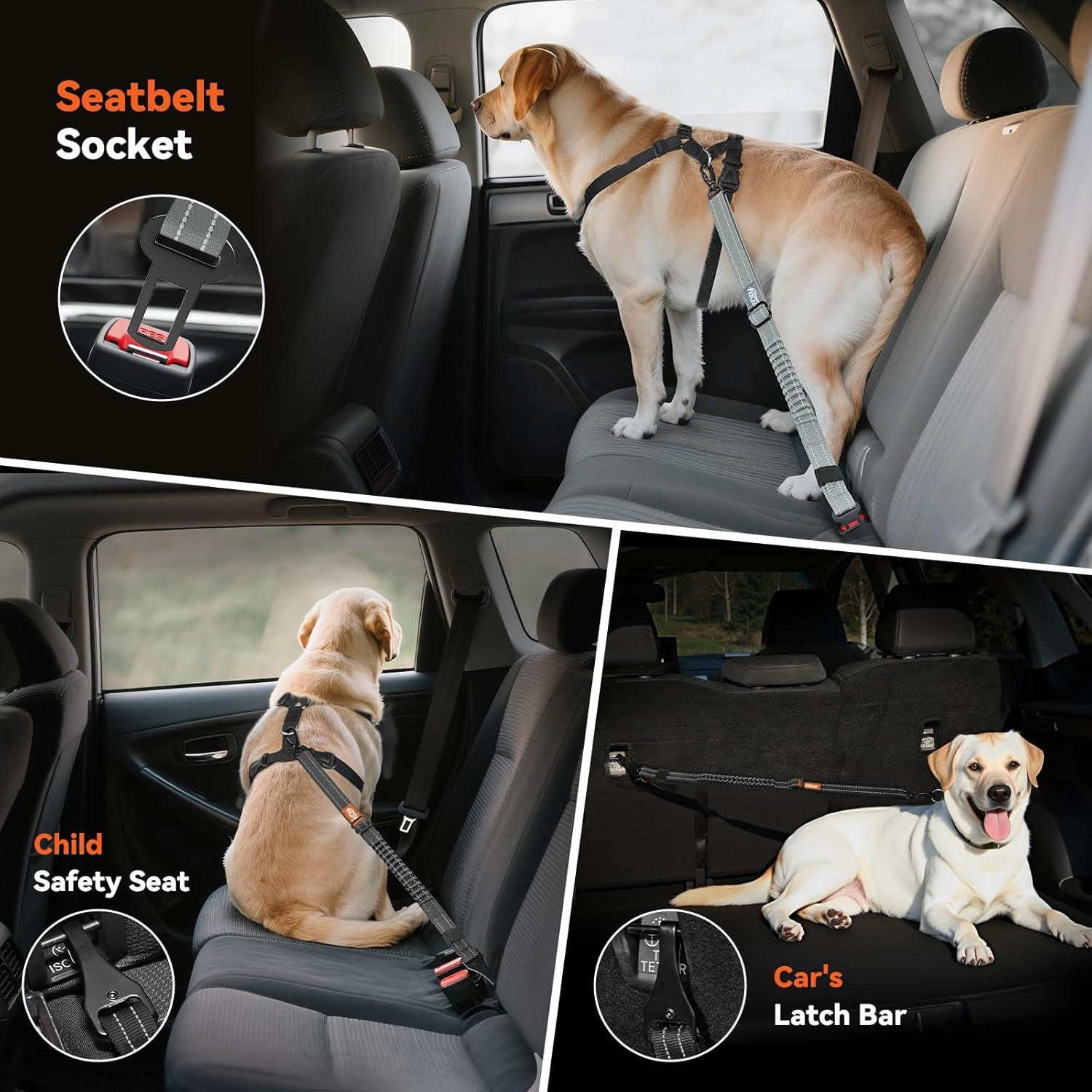 Cinturón de Seguridad para Perros Tivray Ajustable 68-82cm