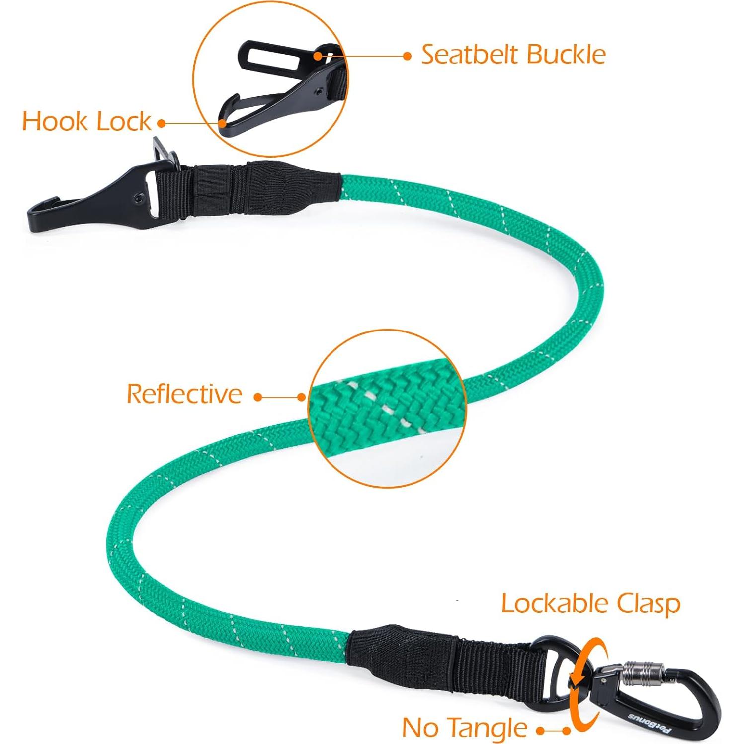 Cinturón de Seguridad para Perros PetBonus Arnés Turquesa