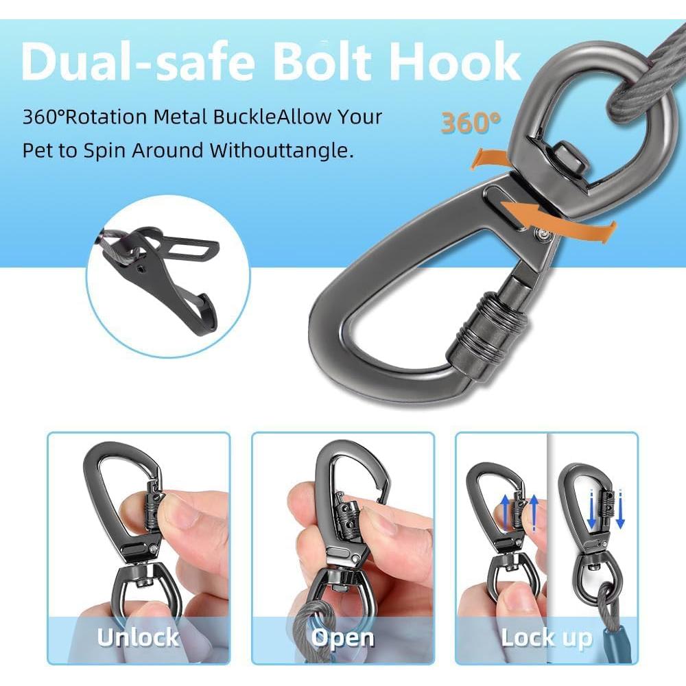 Cinturón de Seguridad para Perros Mi Metty 60cm Negro 3-en-1