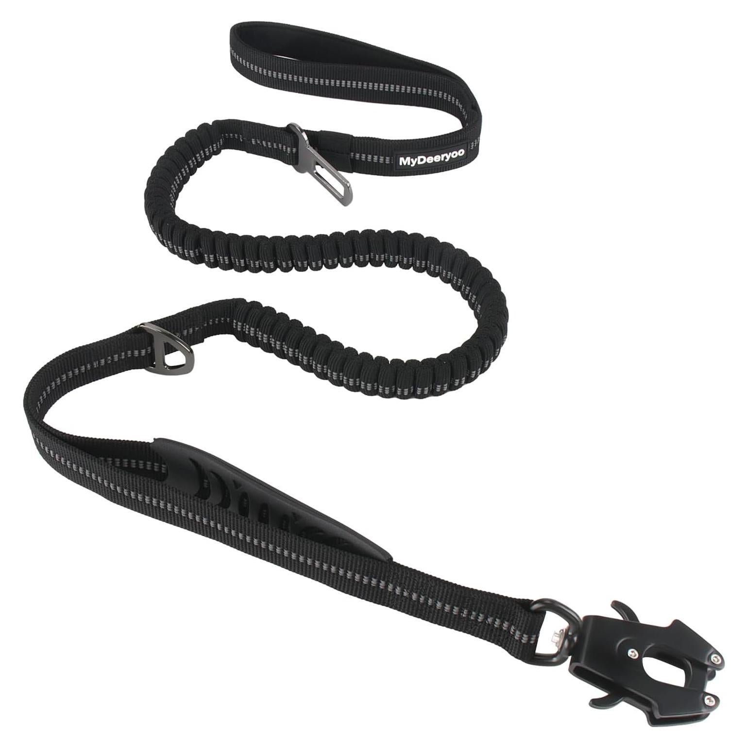 Correa Táctica para Perros MYDEERYOO 4-6 Pies Bungee Reflectante