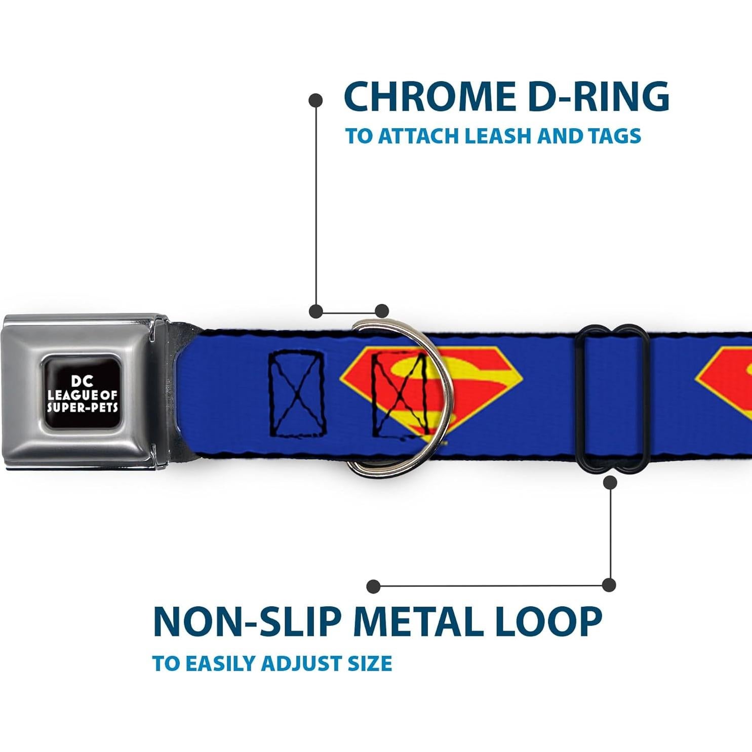 Collar de Perro con Hebilla de Seguridad Buckle-Down 28-42 cm