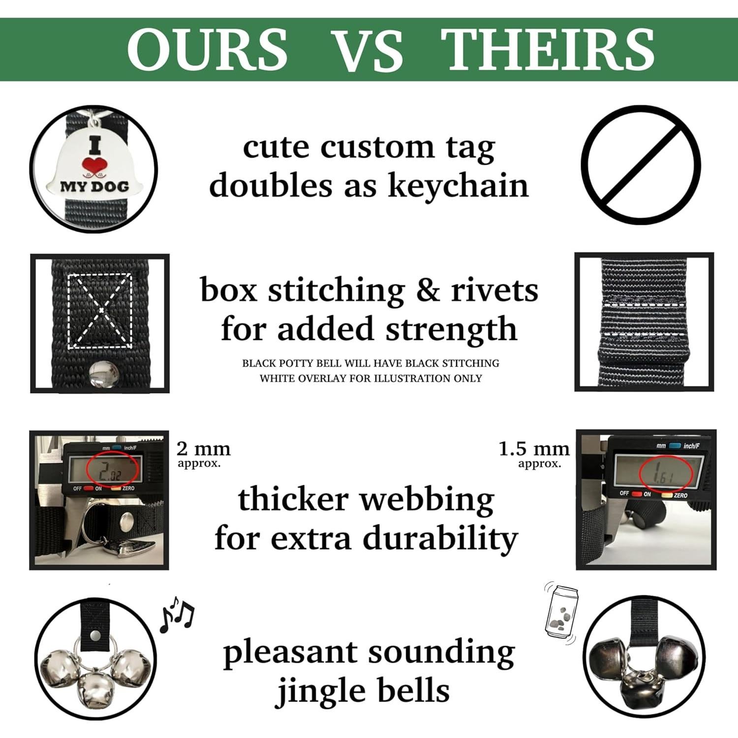 Campanas para Perros Caldwell's - Entrenamiento para Ir al Baño