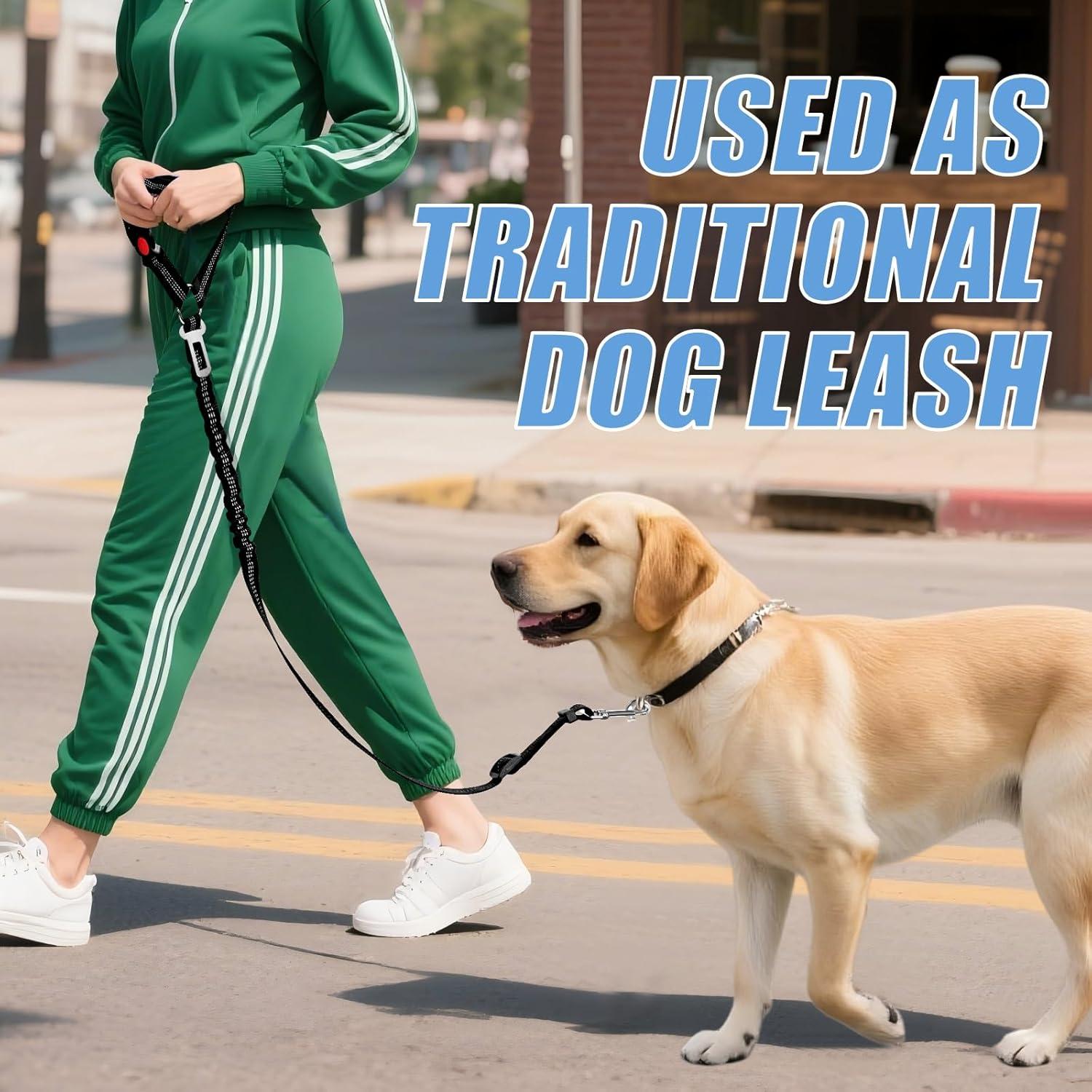 Cinturón de Seguridad para Perros ROUWINNE Ajustable Negro