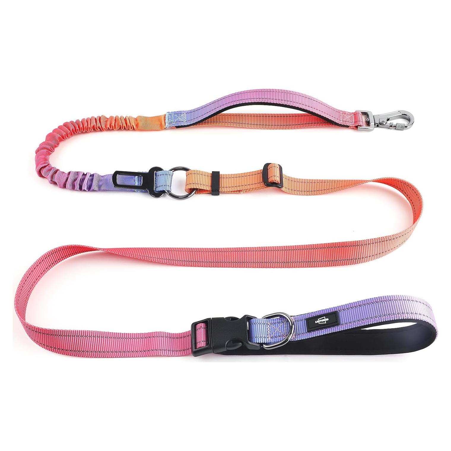 Correa Bungee para Perros LAETUSKID 1.22-1.83m Reflectante