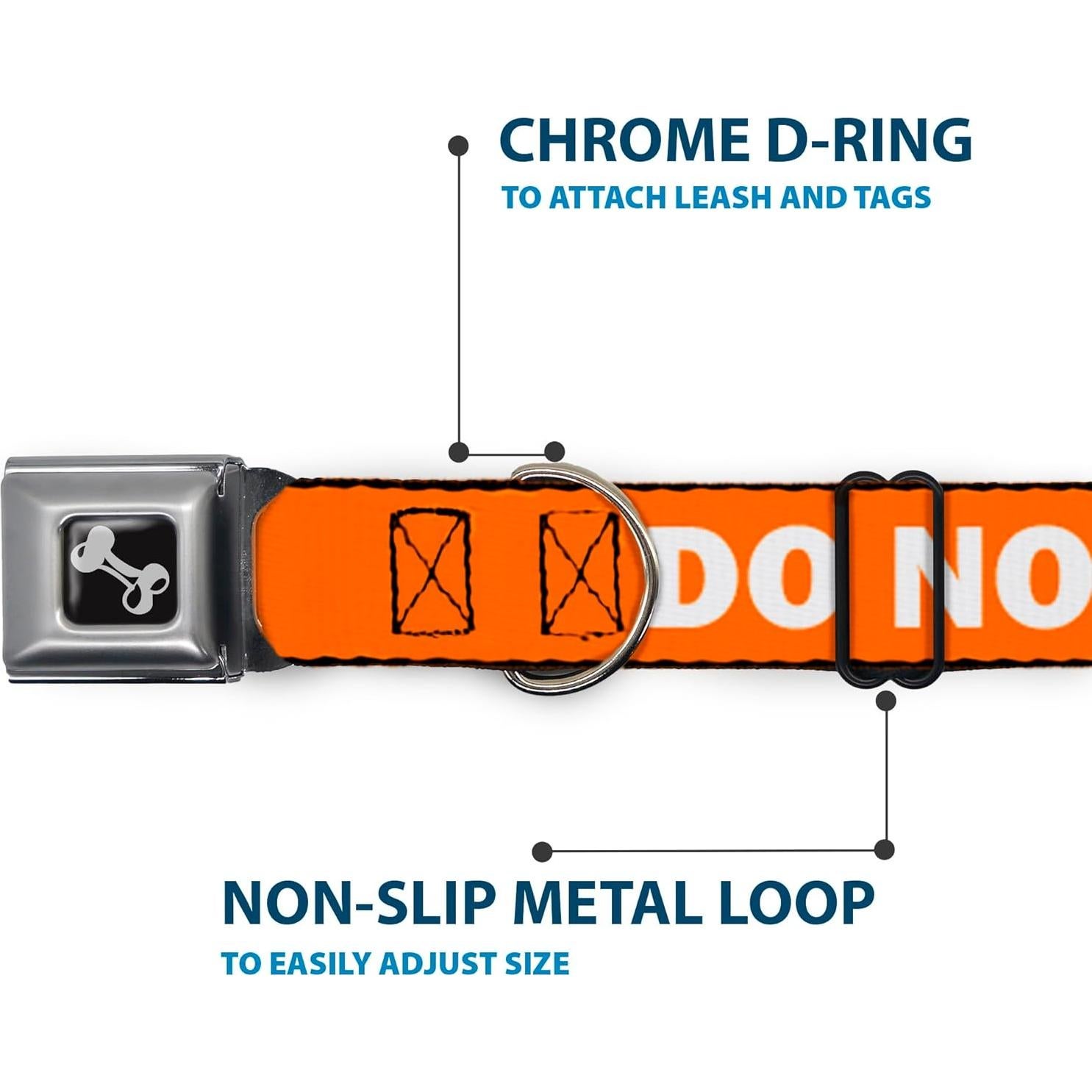 Collar de Perro Buckle-Down Naranja 20-31" (50.8-78.74 cm)