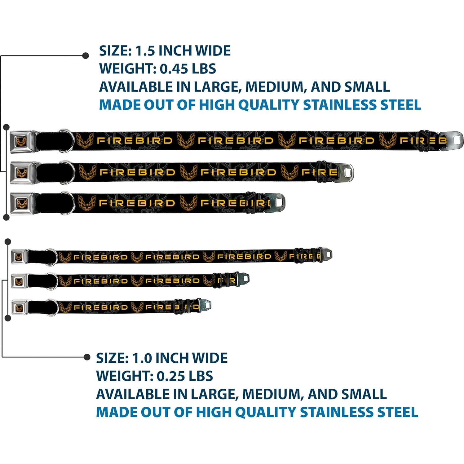 Collar de Perro Buckle-Down Pontiac Firebird 40.64-58.42 cm