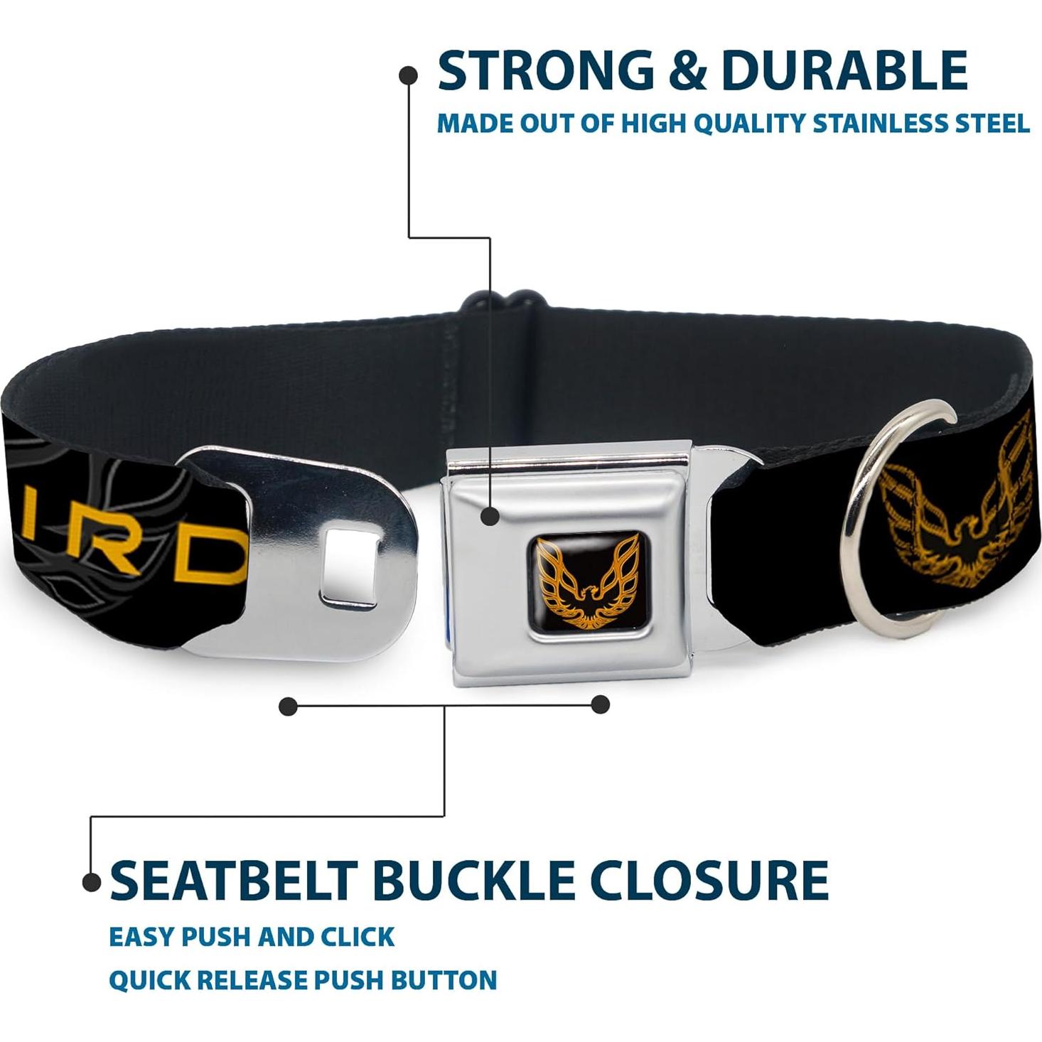 Collar de Perro Buckle-Down Pontiac Firebird 40.64-58.42 cm