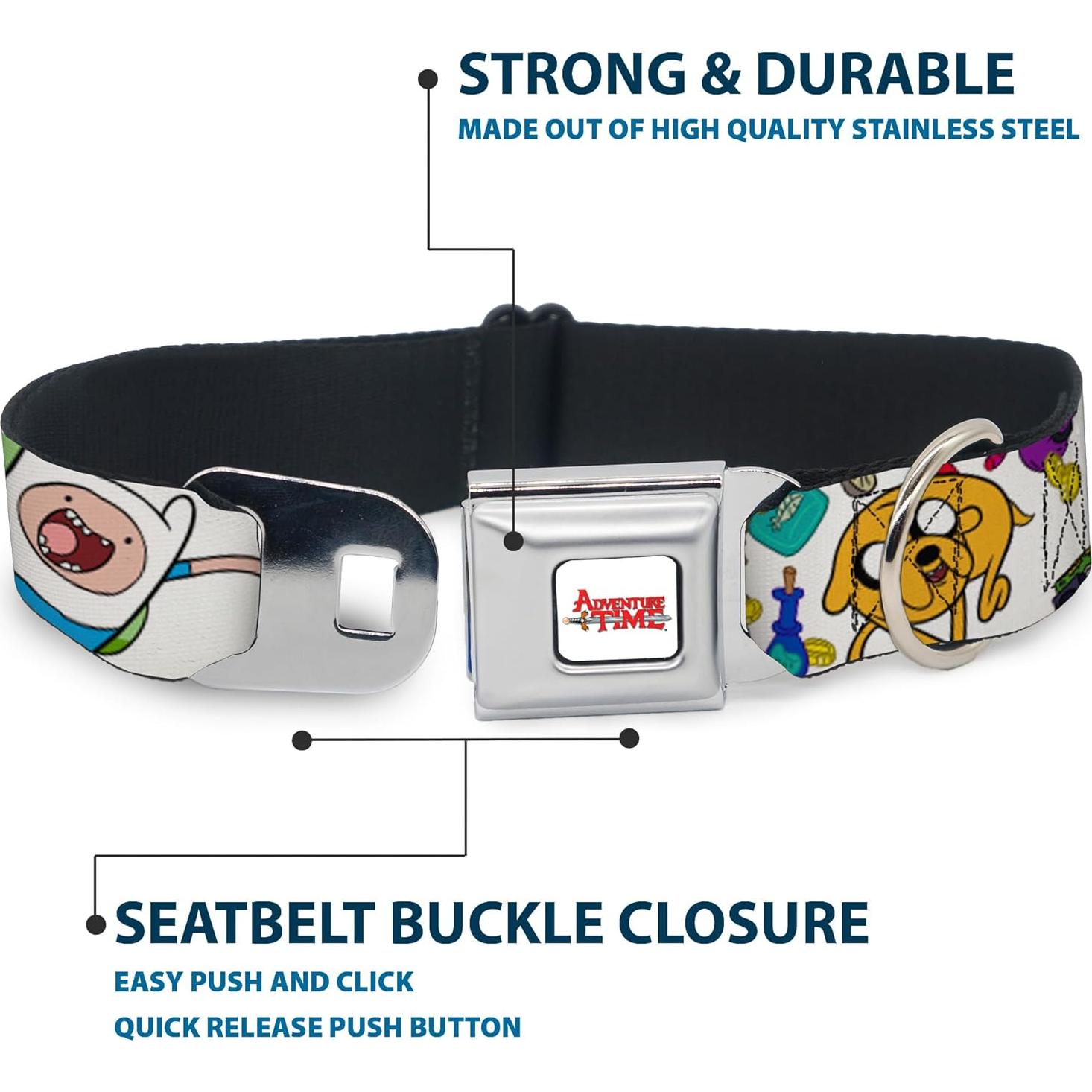 Collar para perro de cinturón de seguridad Buckle-Down 28-42 cm